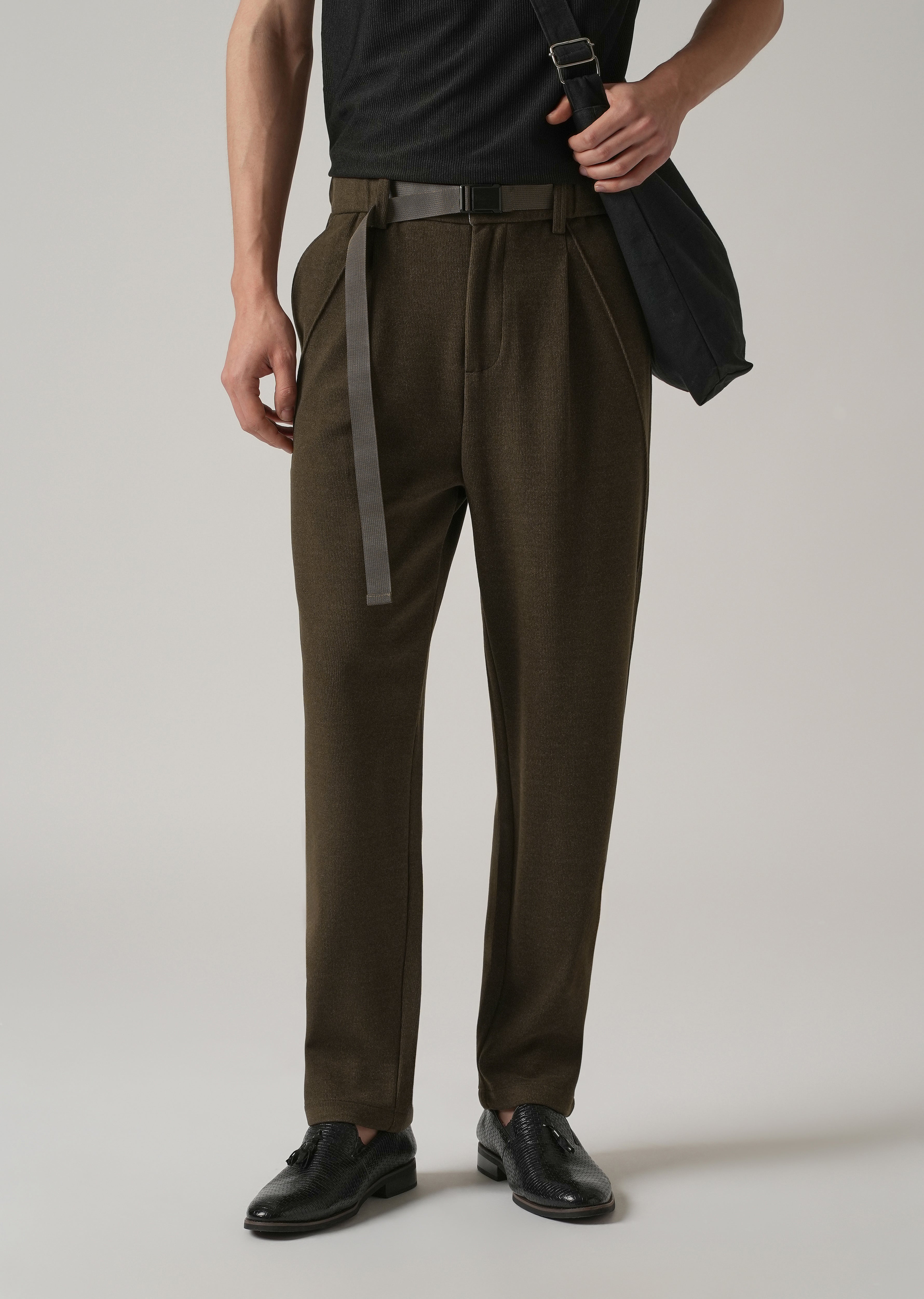 Olive Corduroy Relaxed Fit Pant