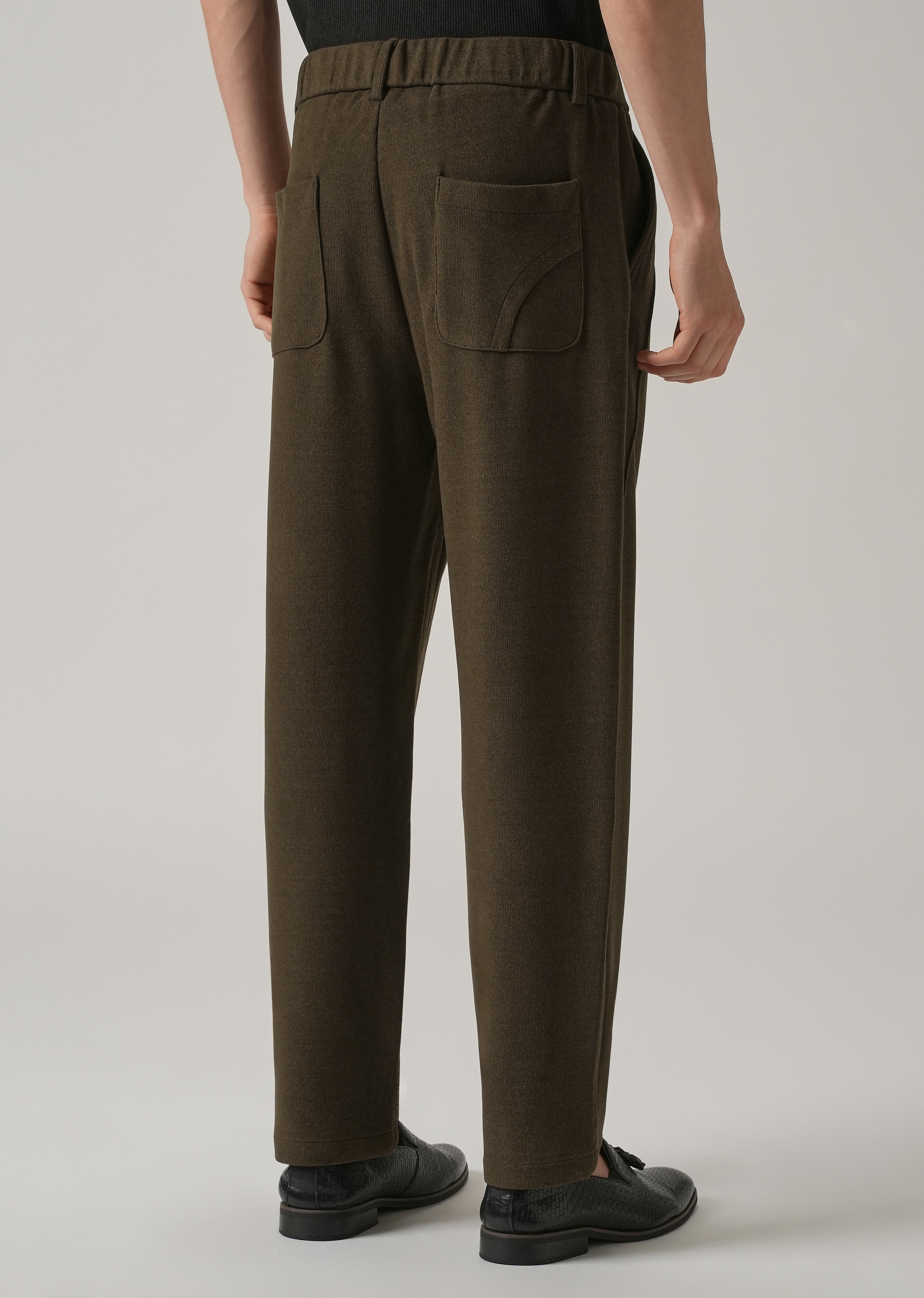 Olive Corduroy Relaxed Fit Pant