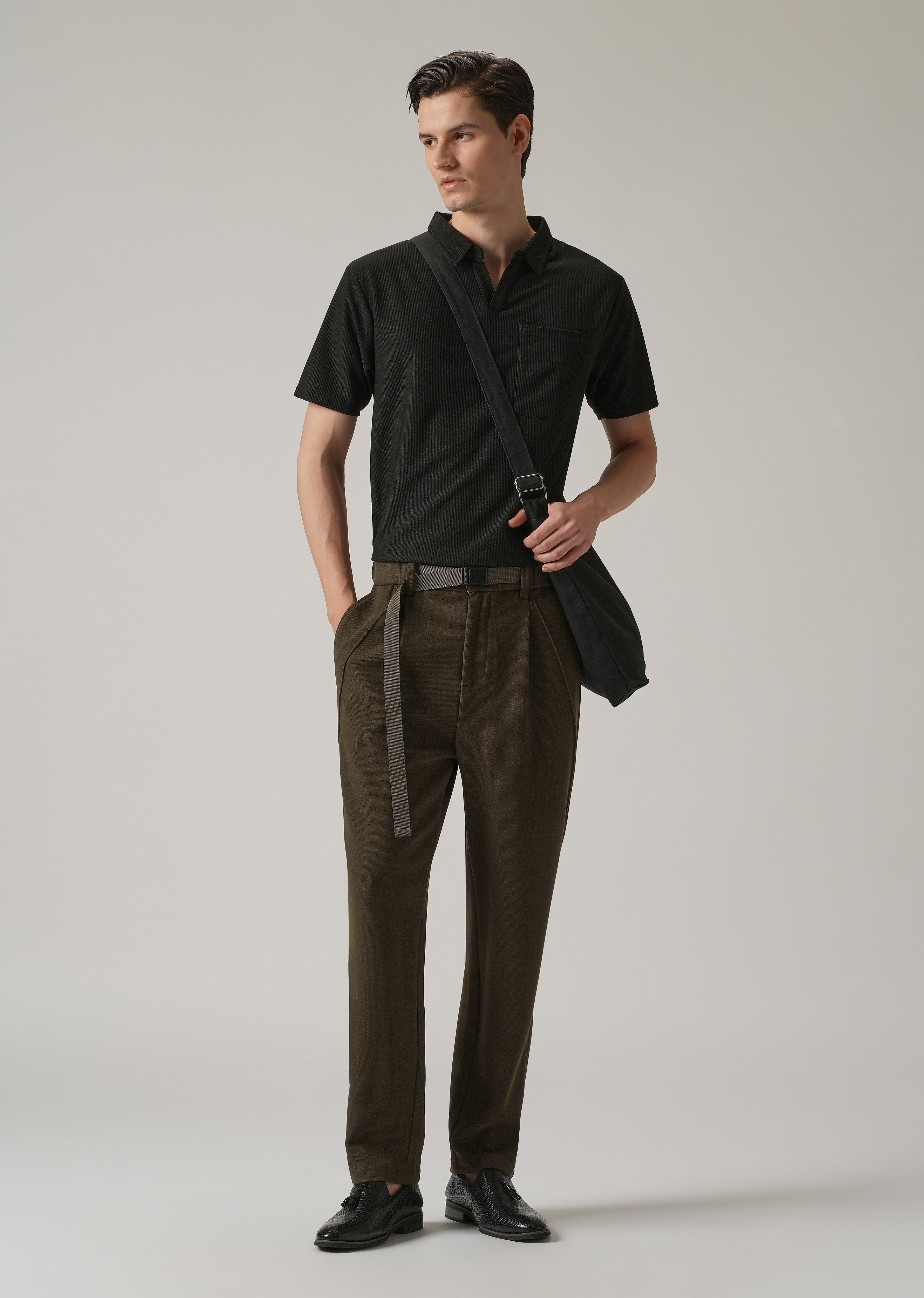 Olive Corduroy Relaxed Fit Pant