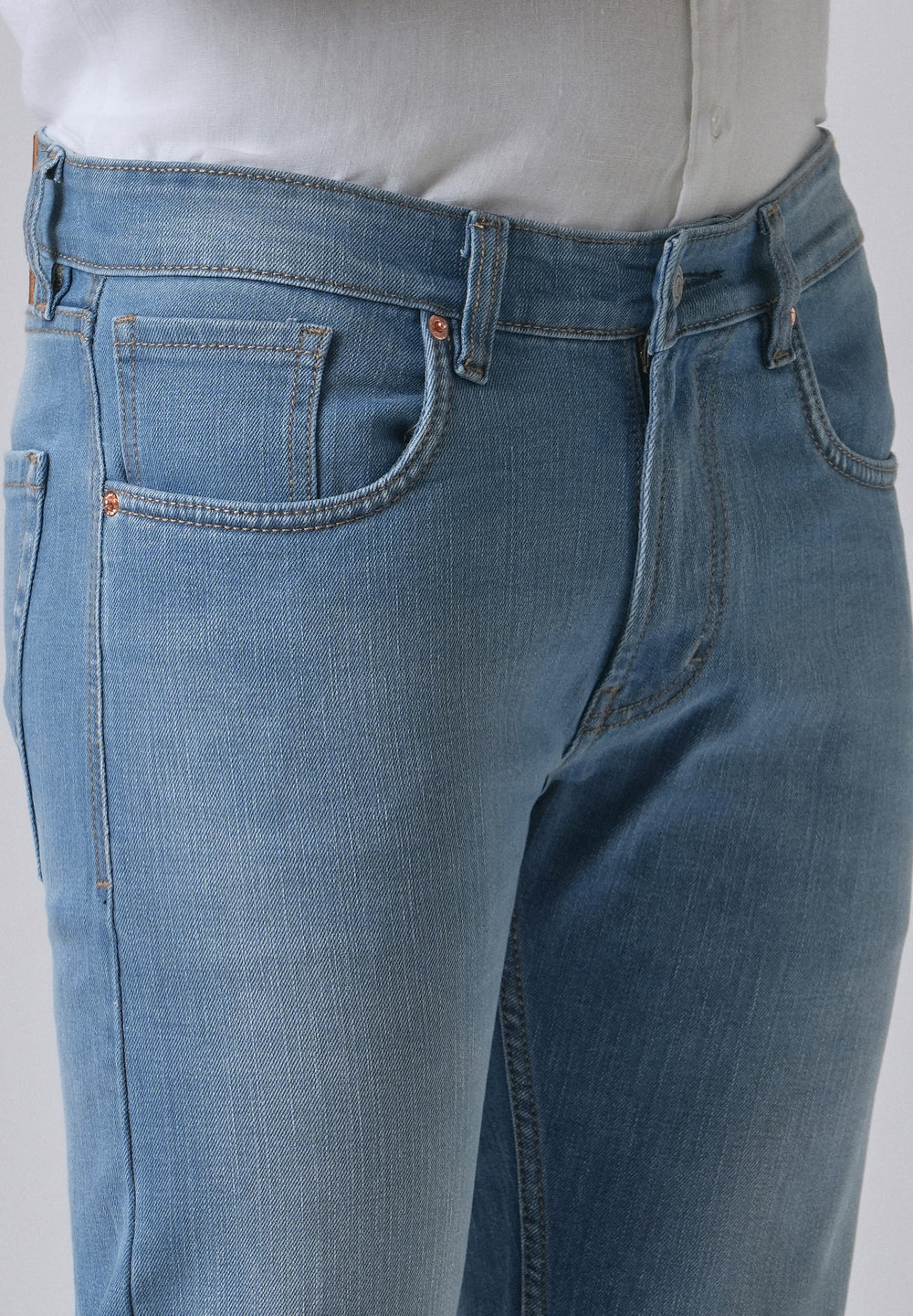 Opal Blue Slim fit Jeans