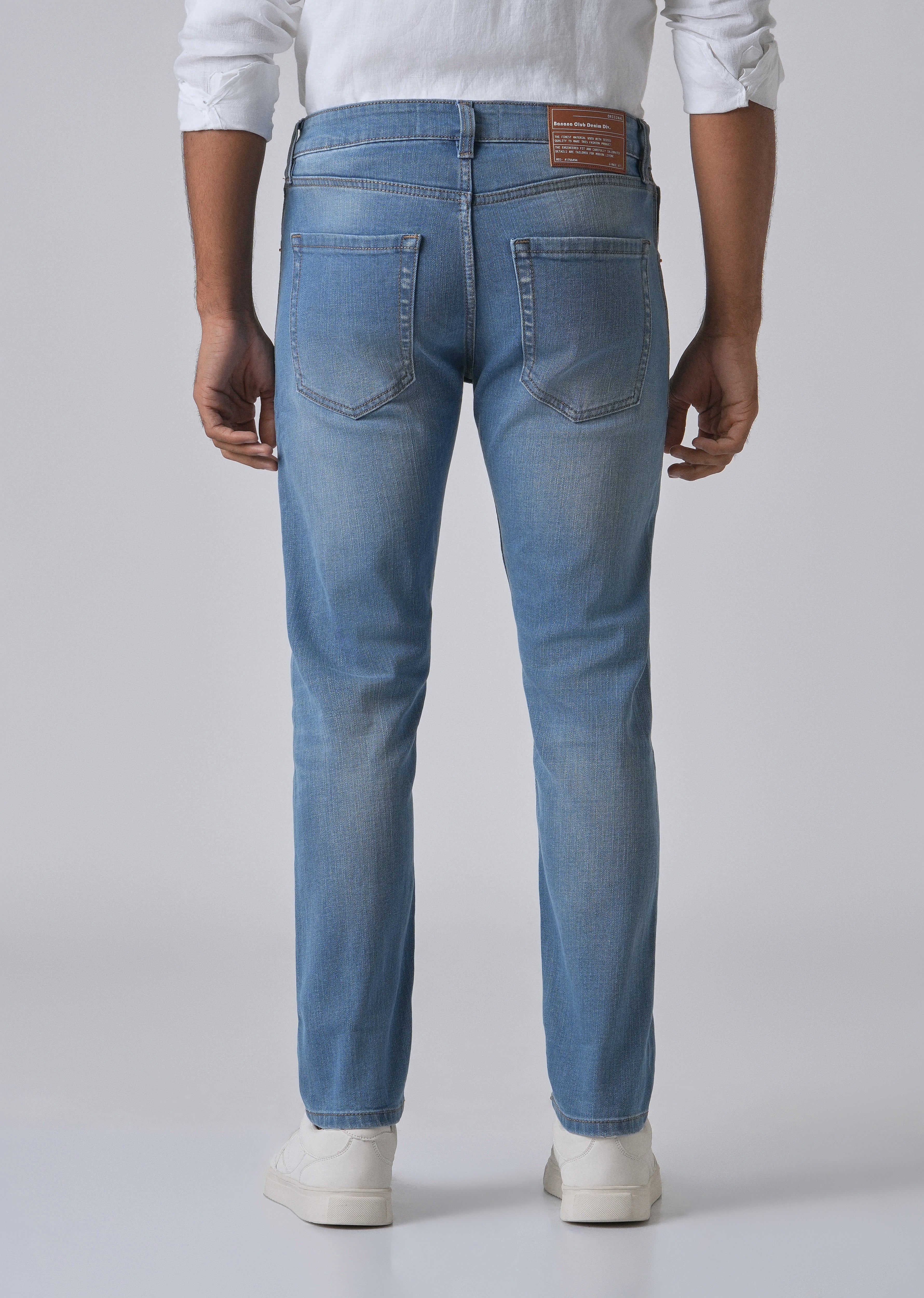 Opal Blue Slim fit Jeans