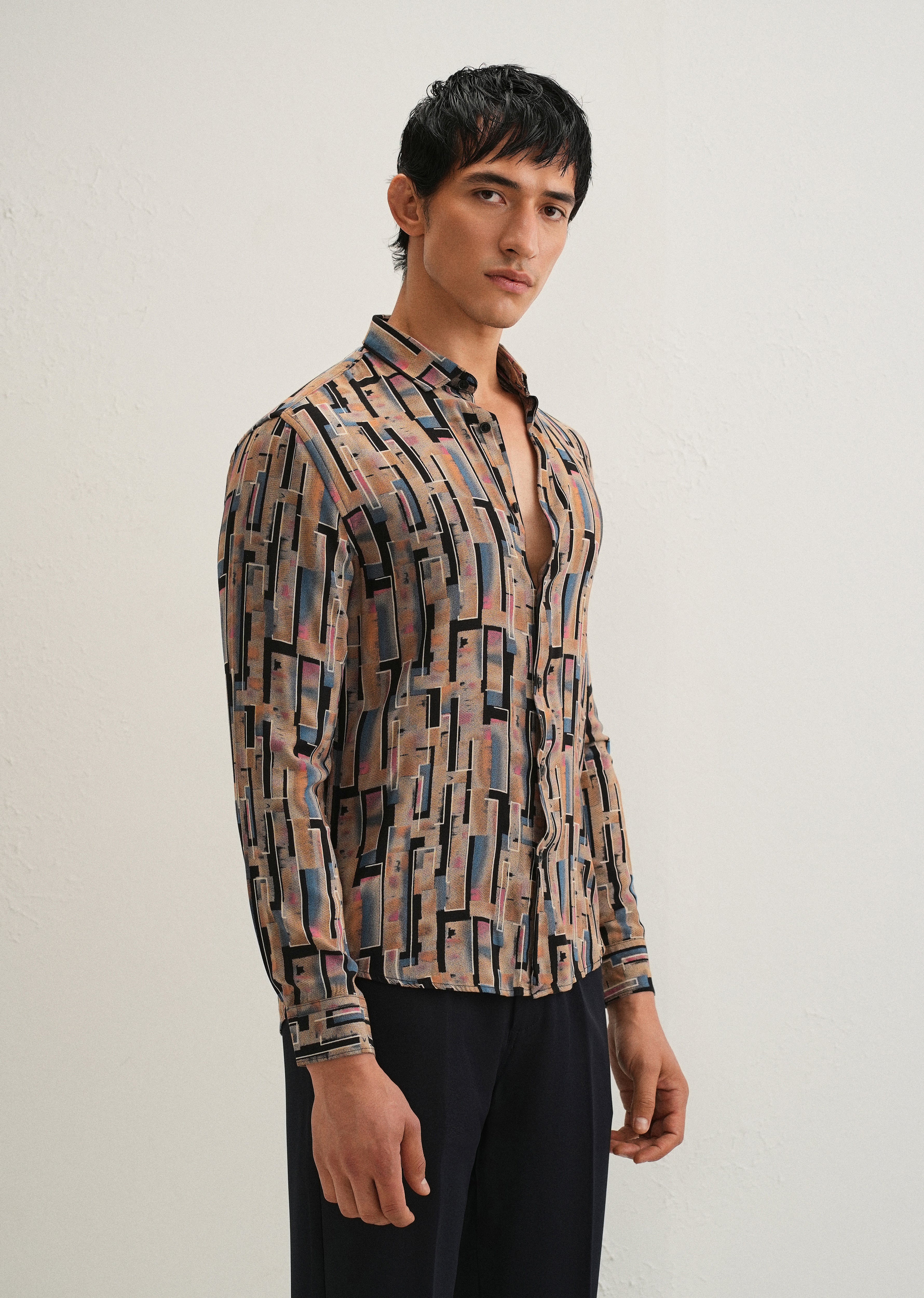Orange Feather Shirt