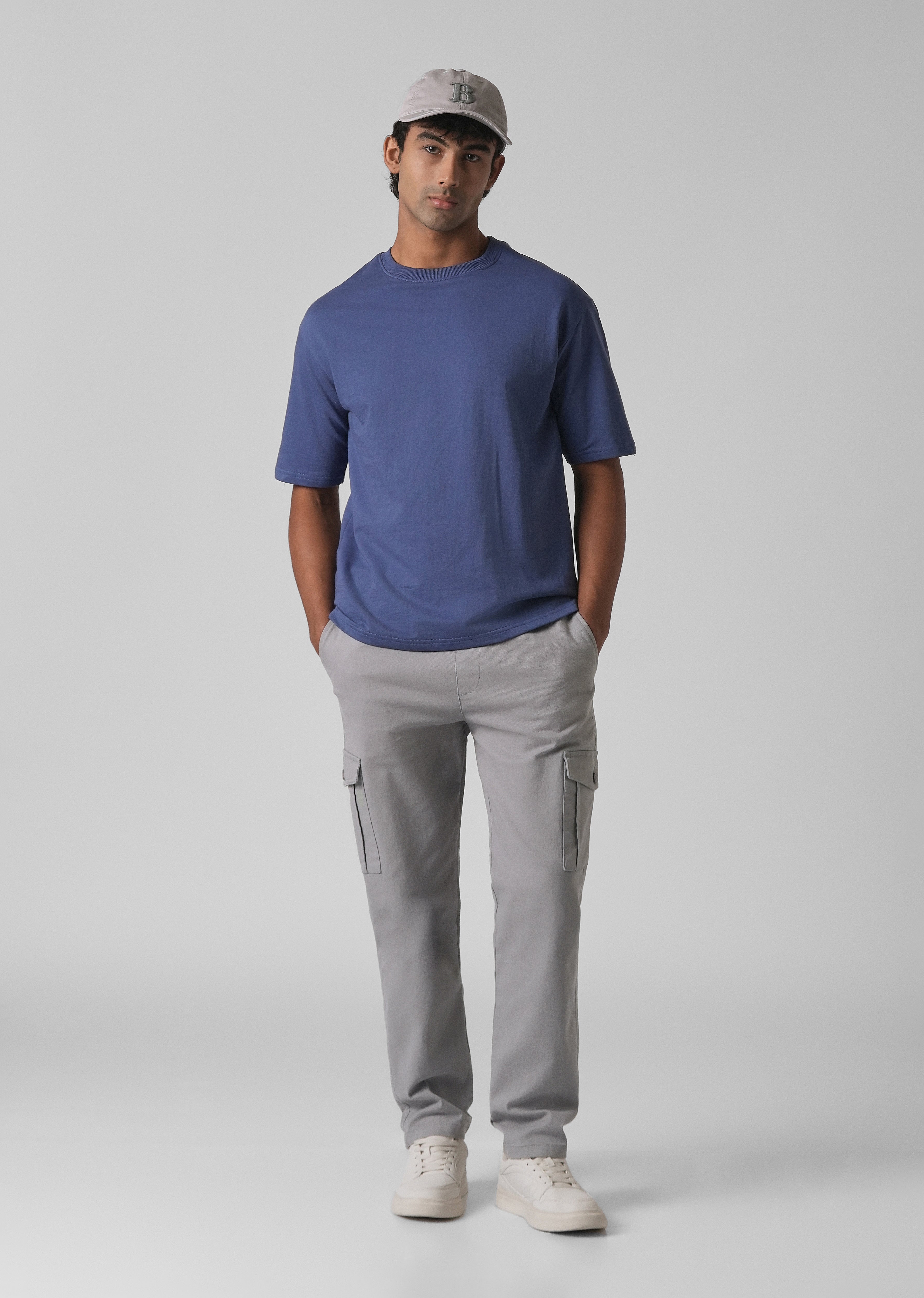 Oslo Grey Regular Fit Cargo Pant