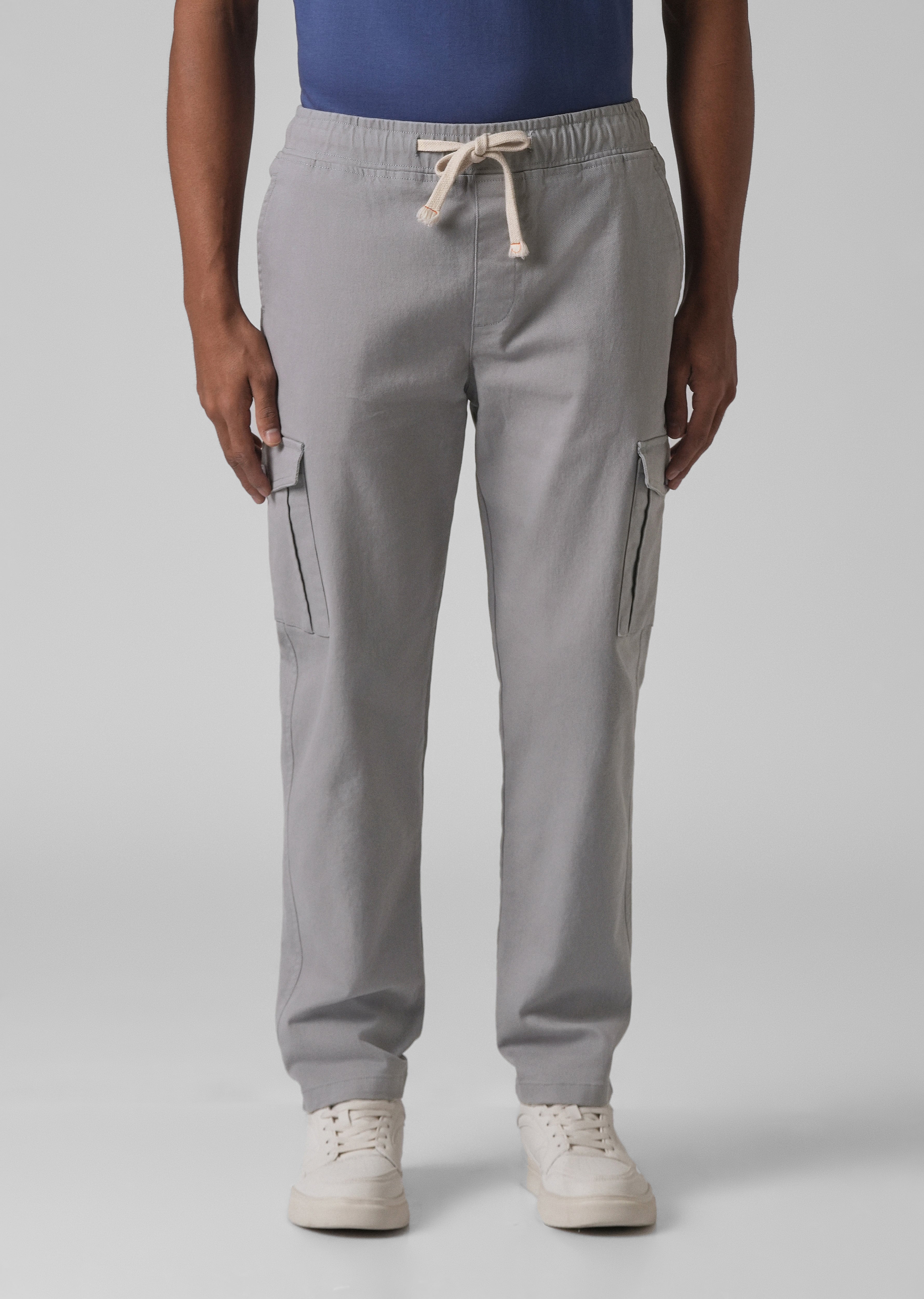Oslo Grey Regular Fit Cargo Pant