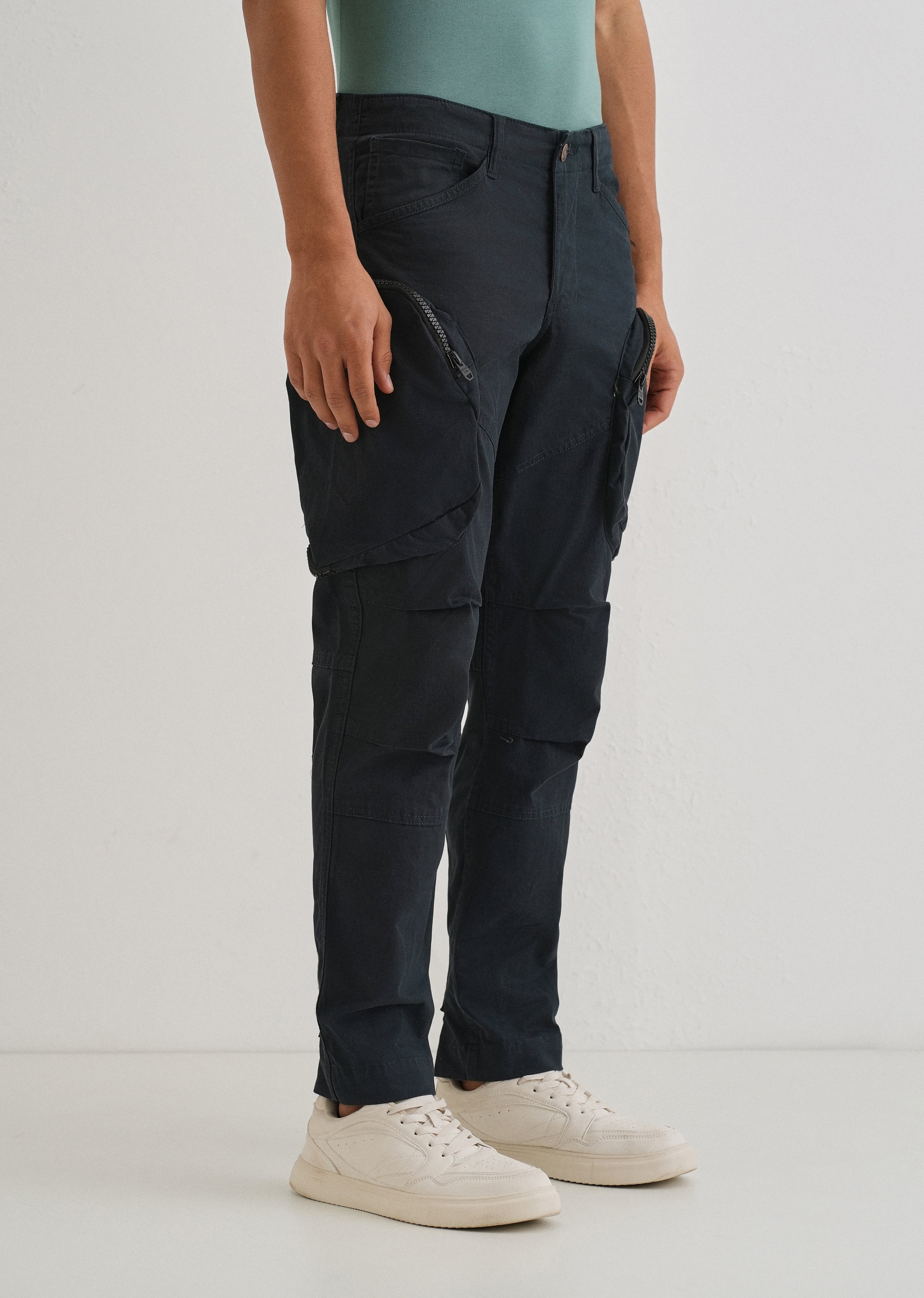 Pacific Blue Zipper Cargo Pant