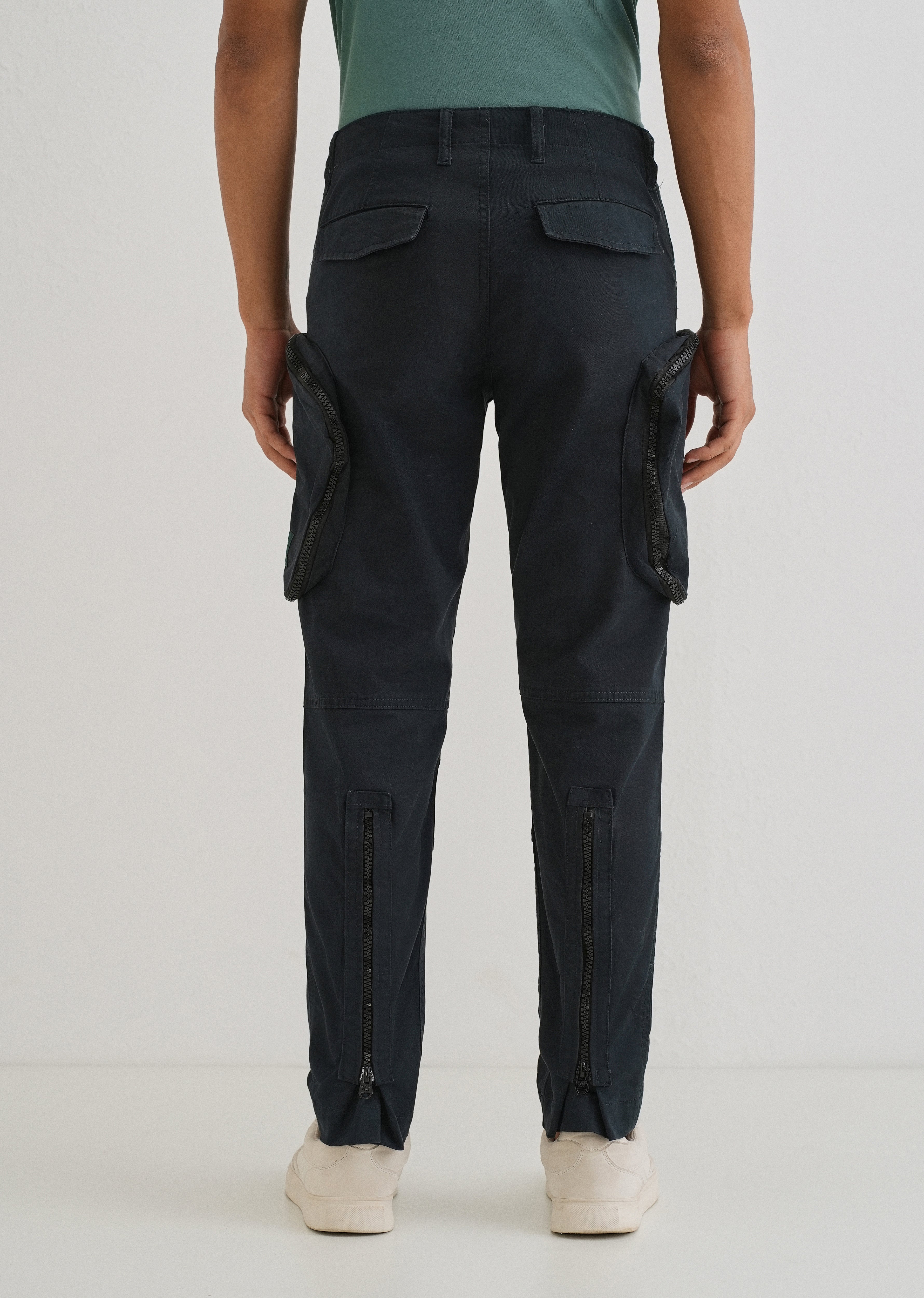Pacific Blue Zipper Cargo Pant
