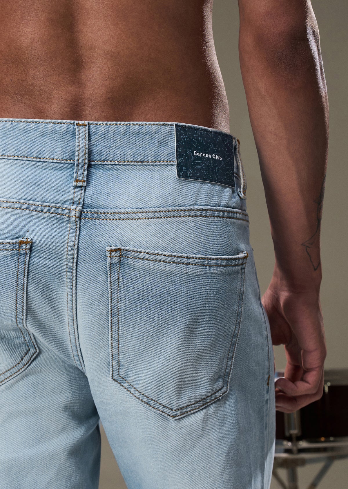 Pale Blue Baggy Fit Jeans