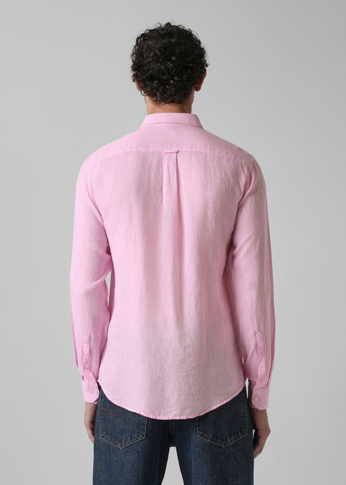 100% Pure Irish Pale Pink Linen Shirt
