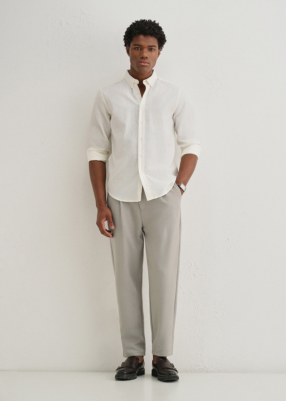 Pale Grey Korean Pant