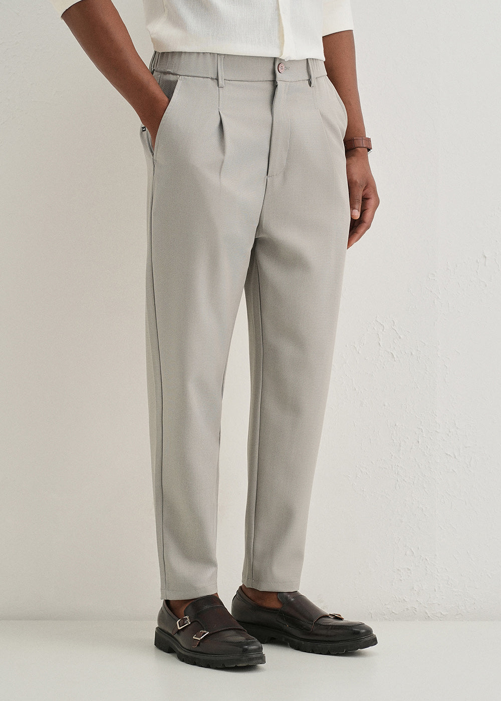 Pale Grey Korean Pant