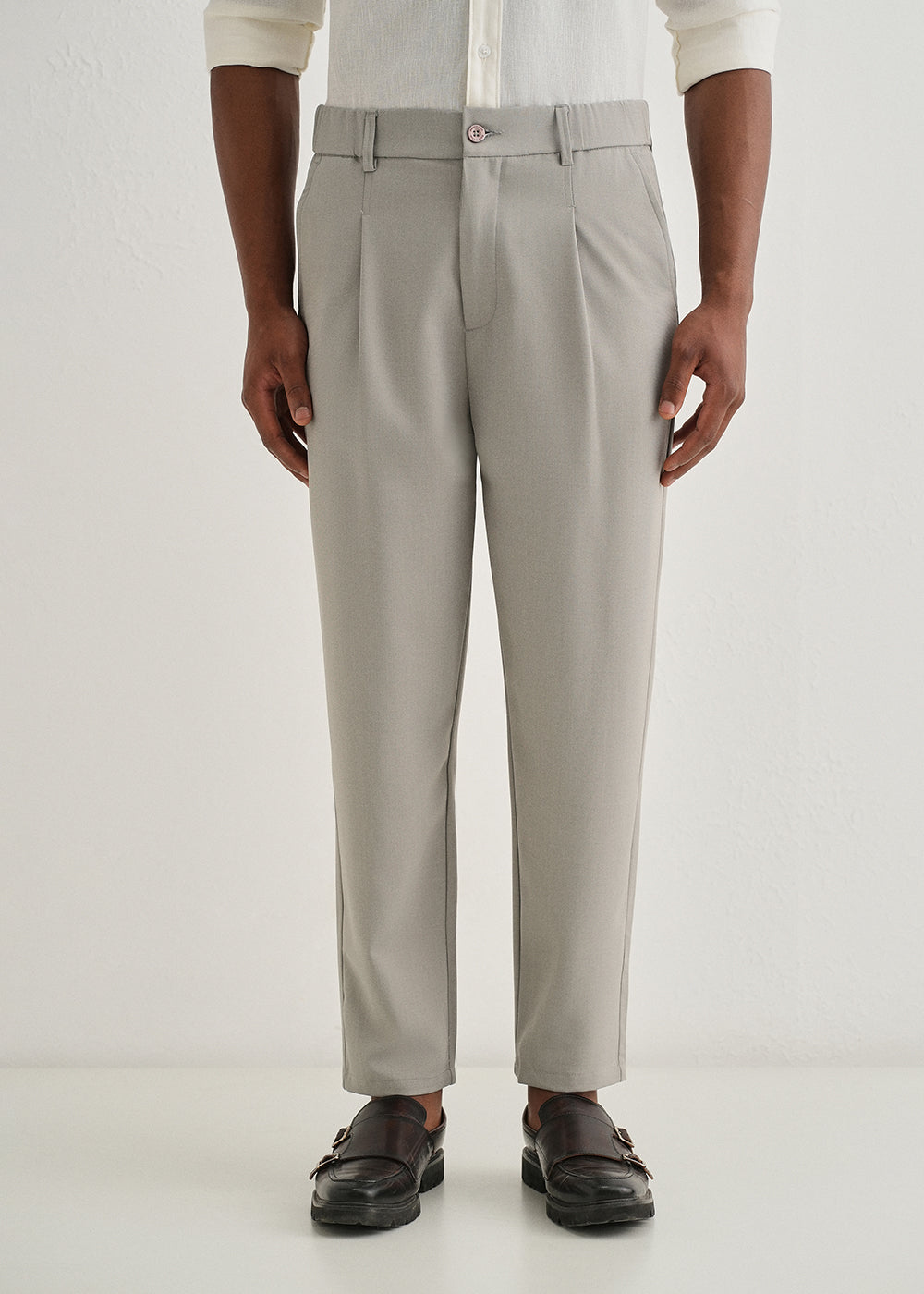 Pale Grey Korean Pant