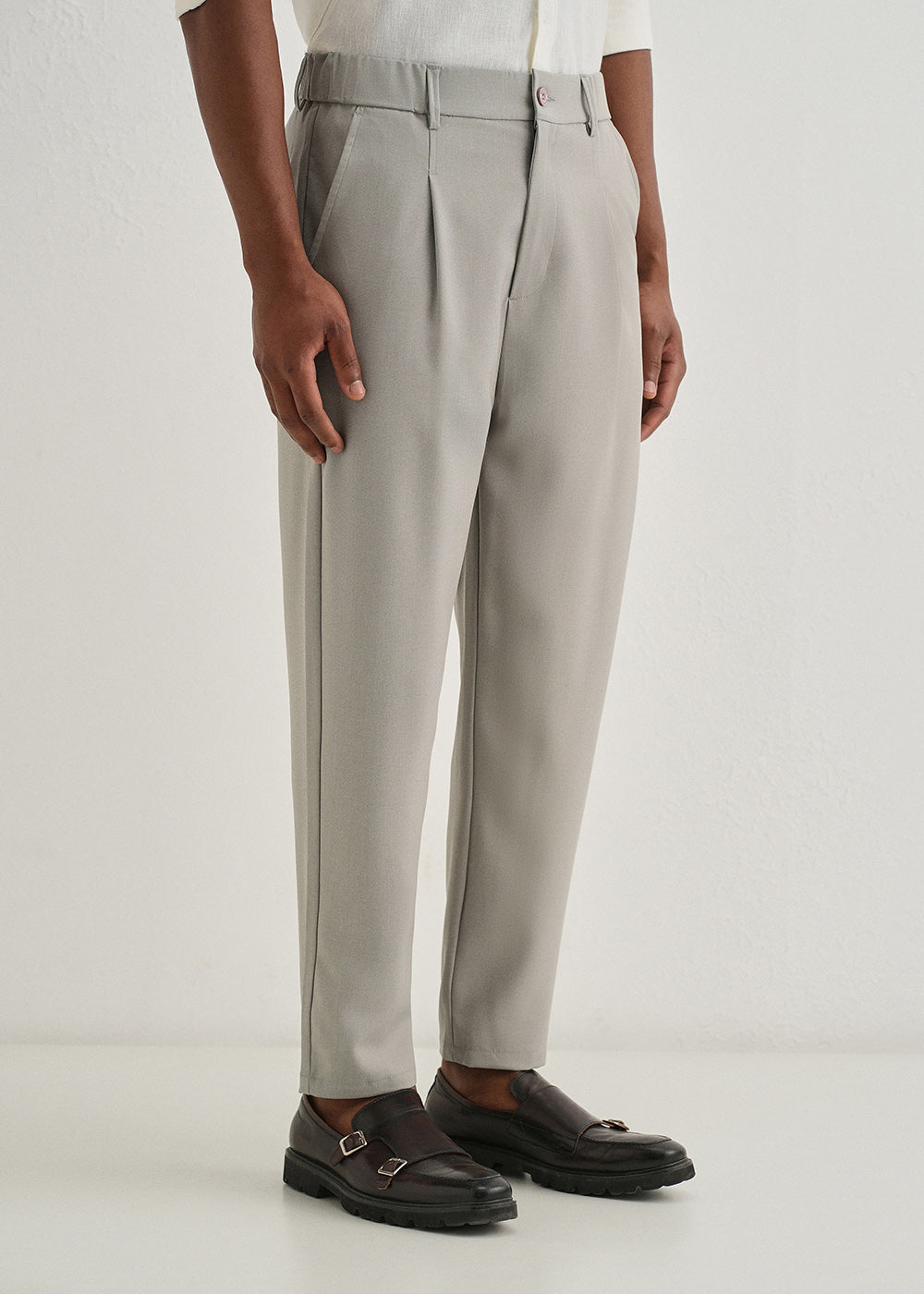 Pale Grey Korean Pant