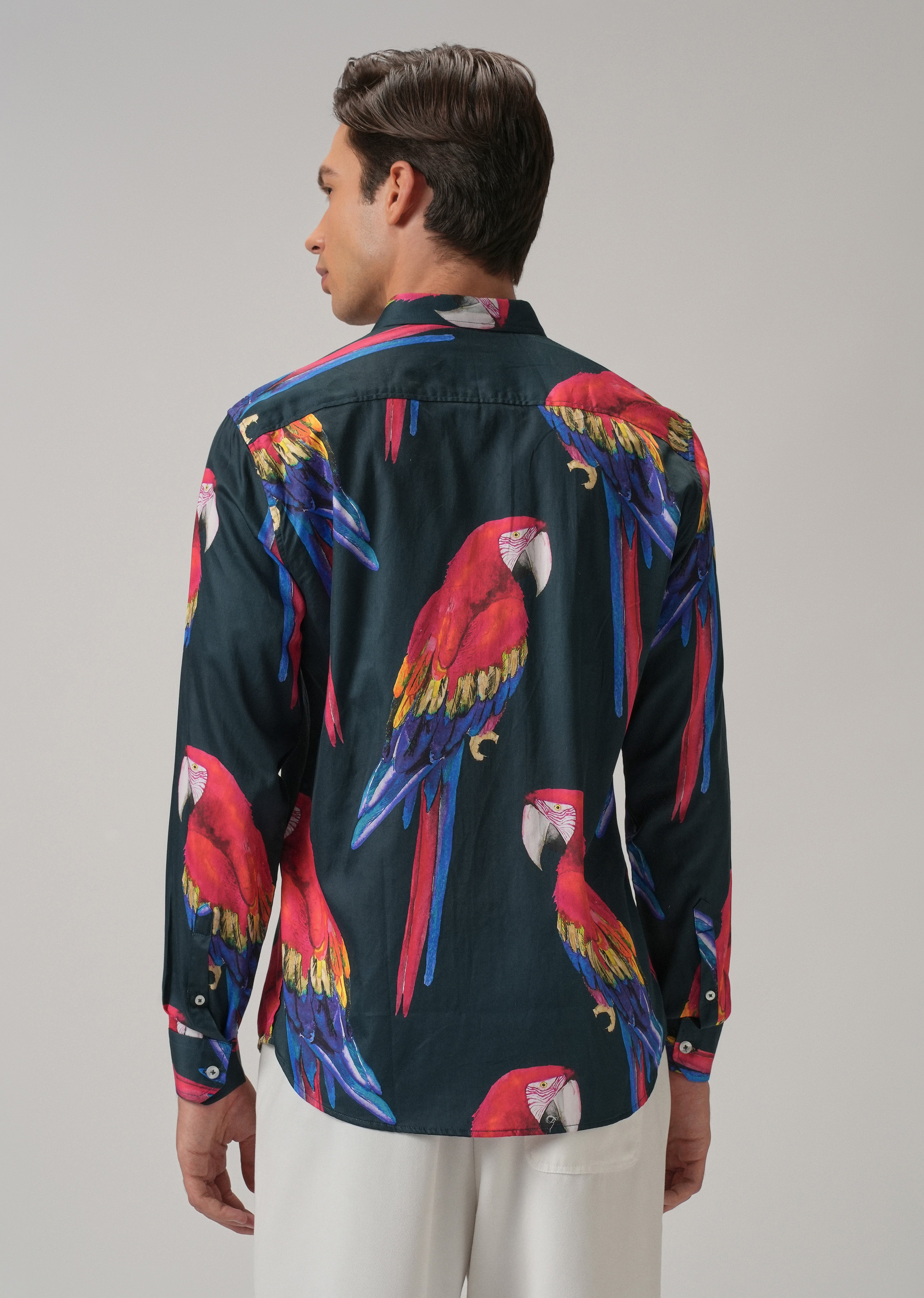 Parrot Motif Shirt