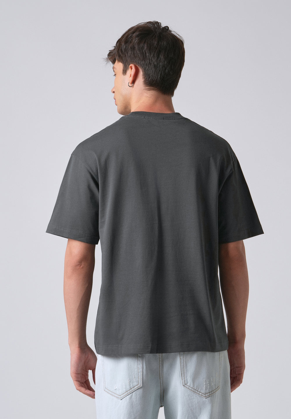 Passion Grey Printed Oversized T-shirt