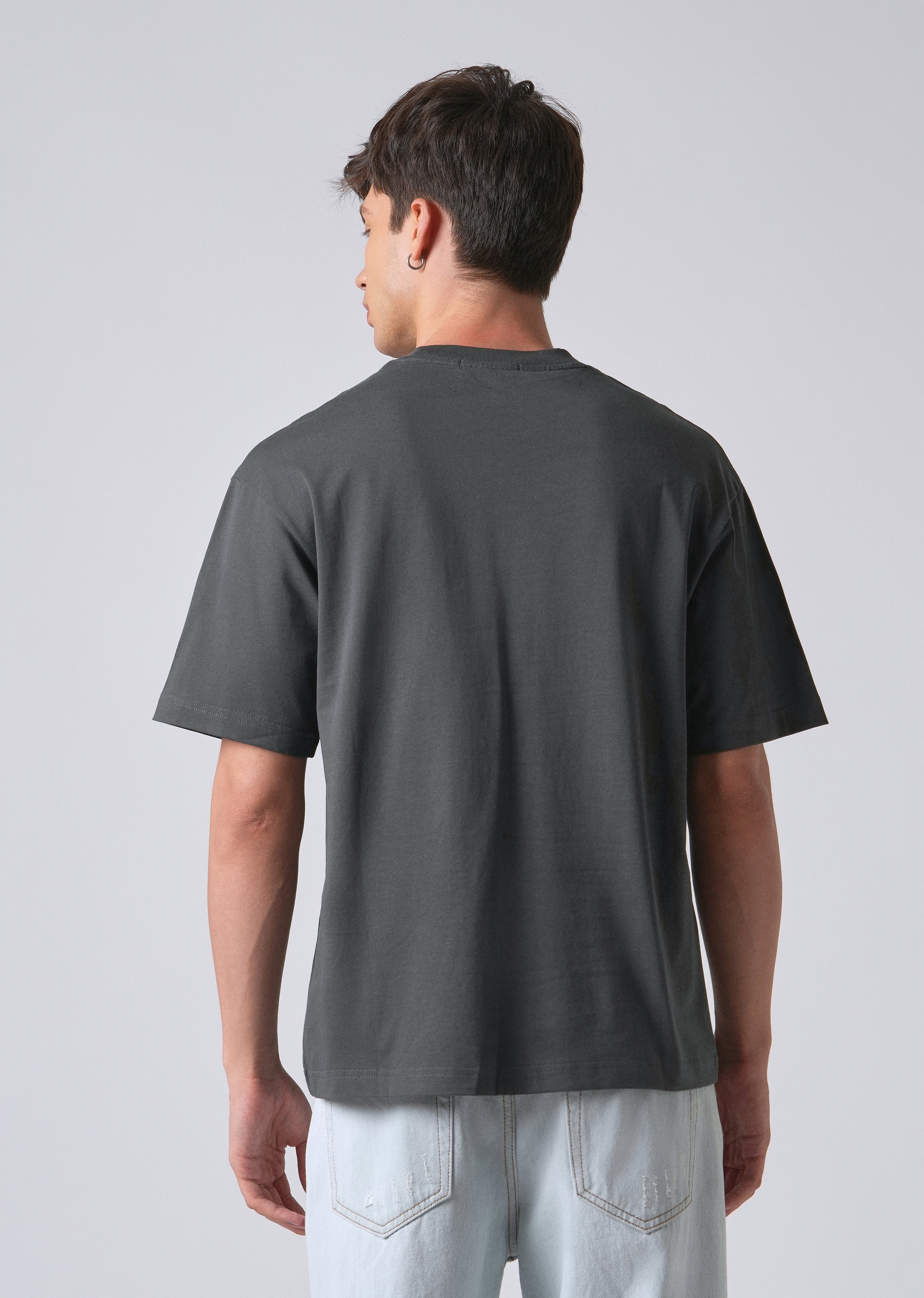 Passion Grey Printed Oversized T-shirt