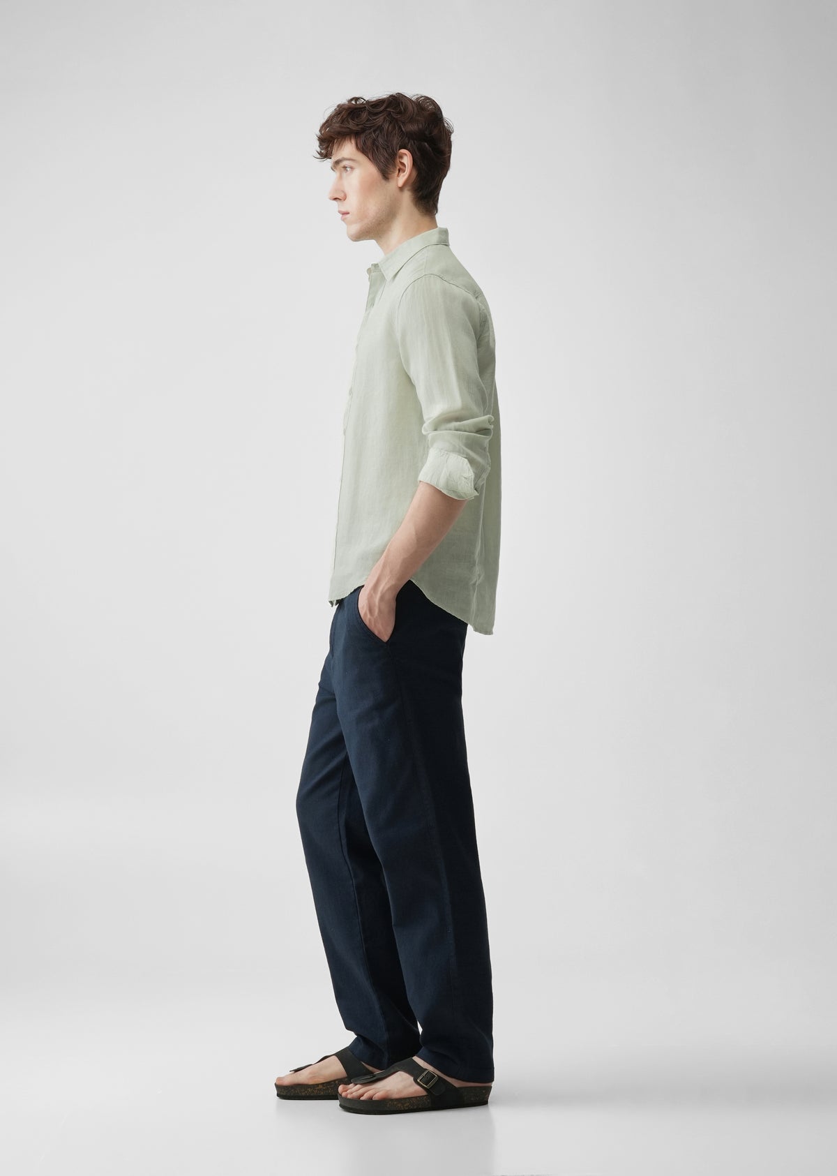 Pastel Green 100% Pure Linen Shirt