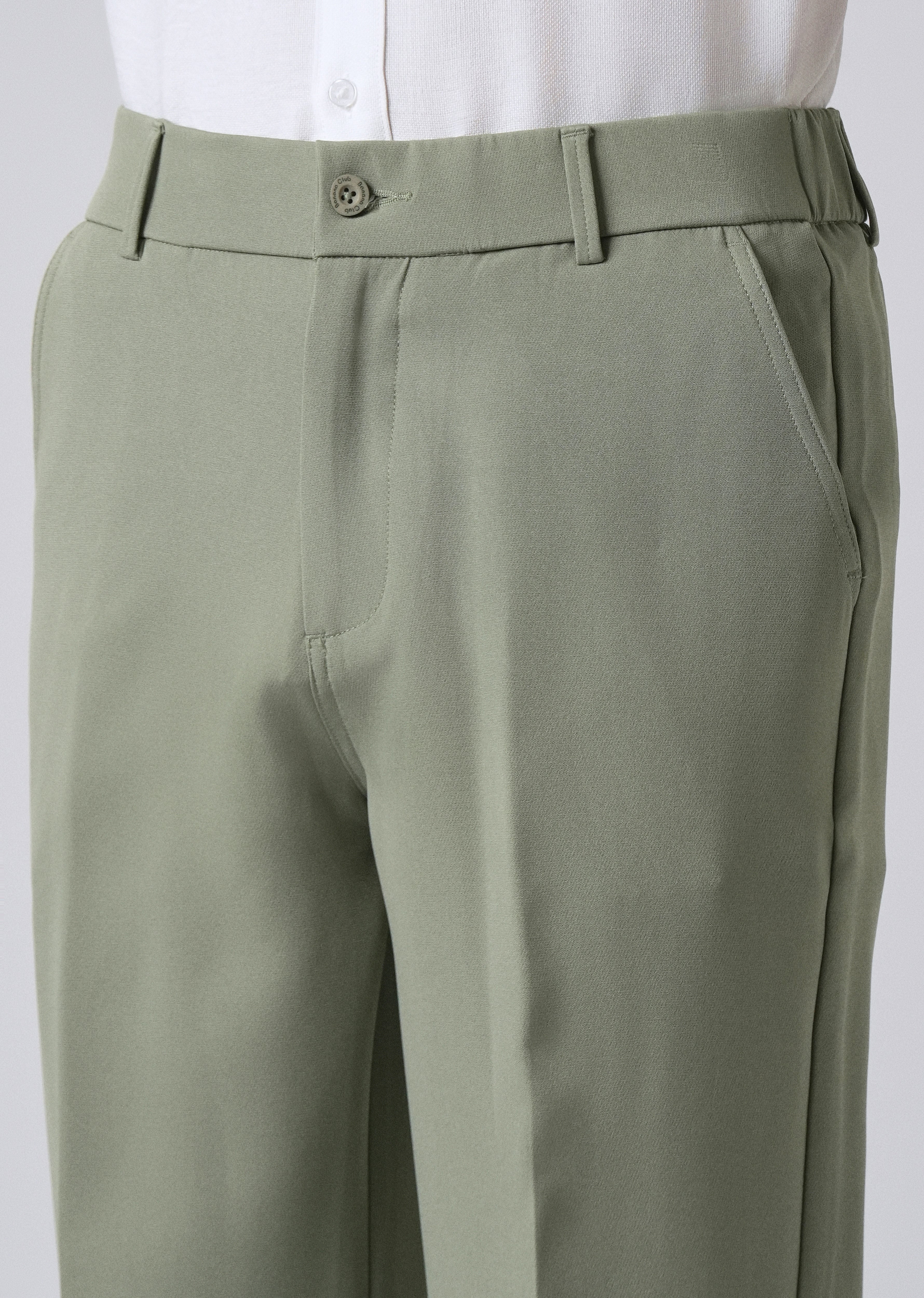 Pastel Green Relaxed Fit Trousers