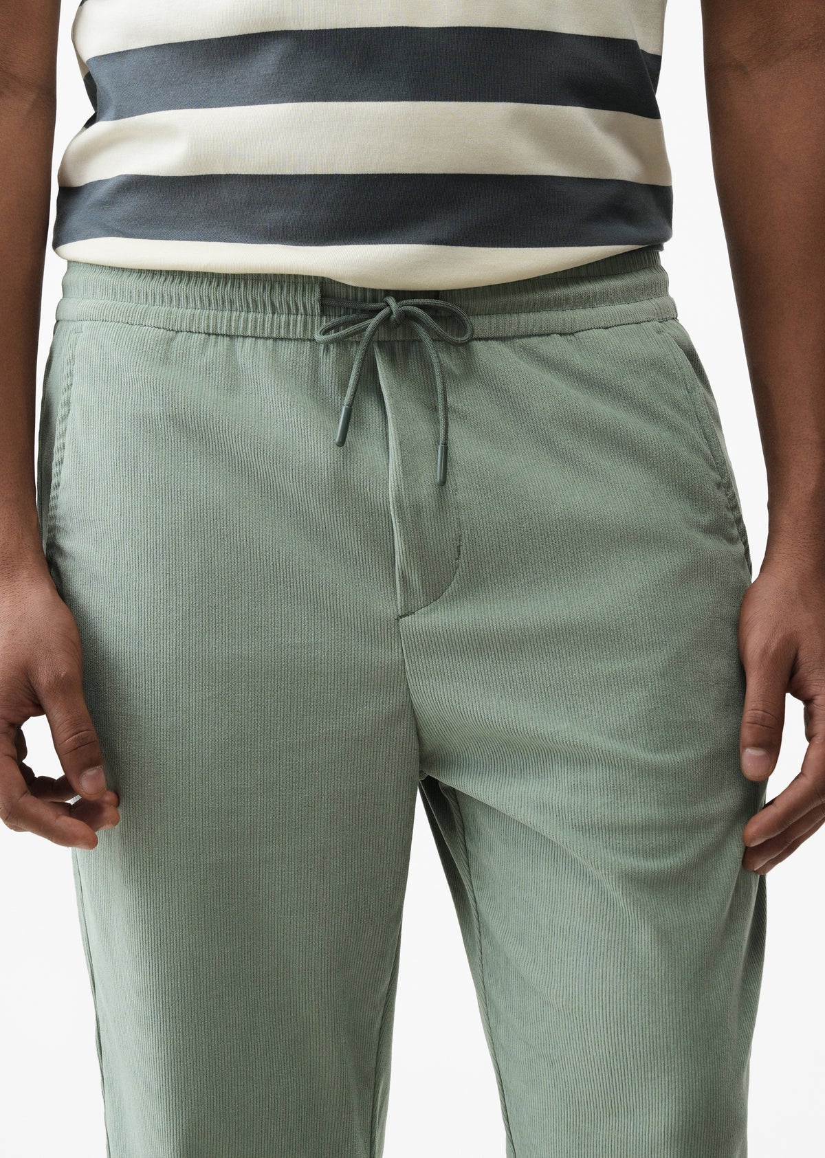 Pastel Green Thin Corduroy Pant