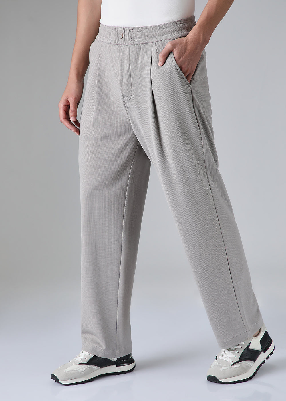 Pastel Grey Korean Pants