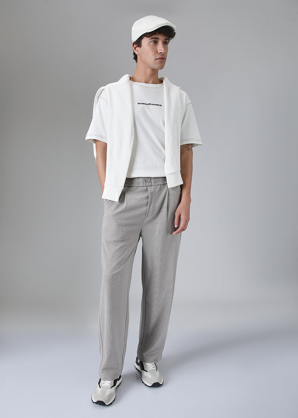 Pastel Grey Korean Pants