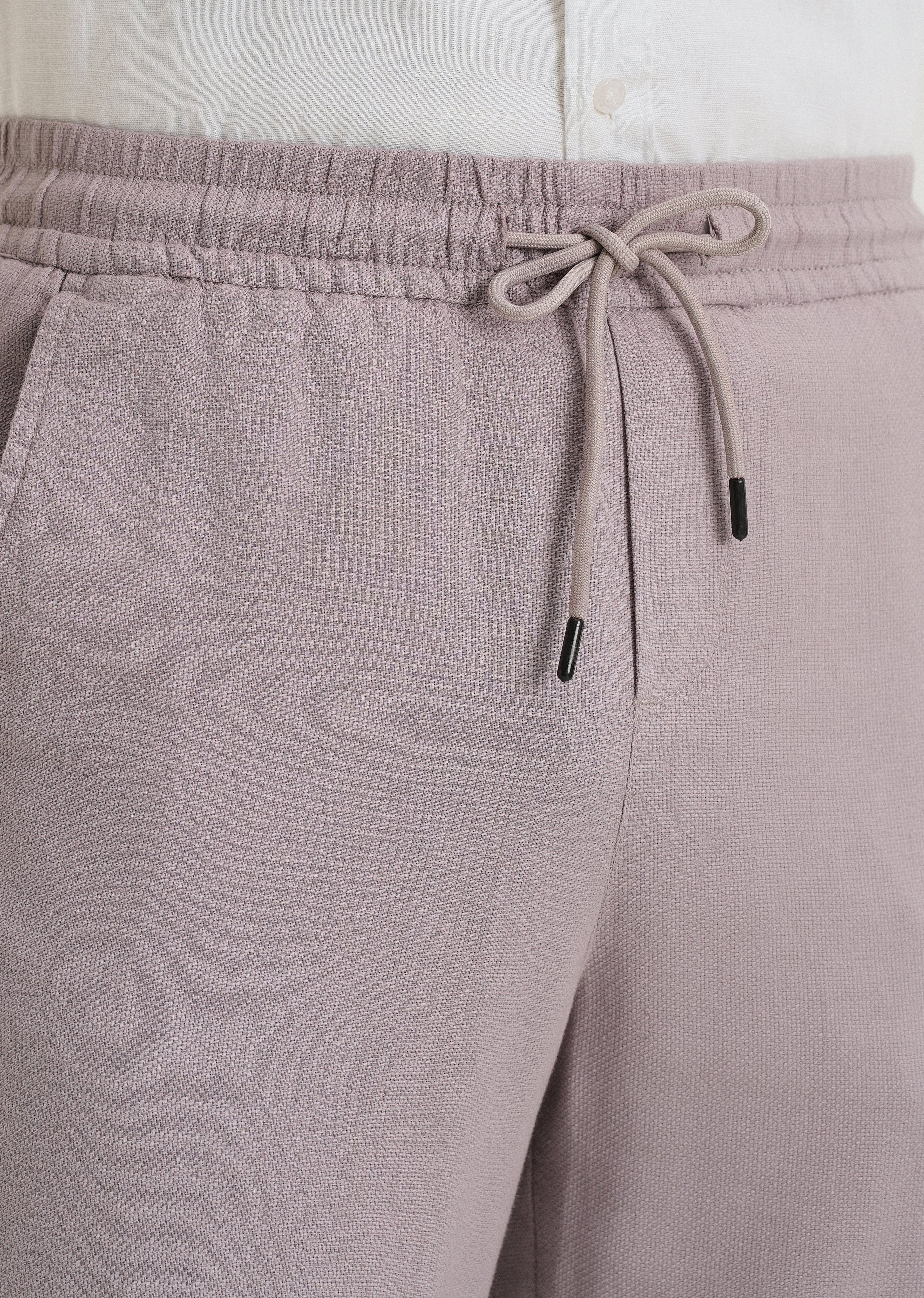 Pastel Lavender Textured Pants