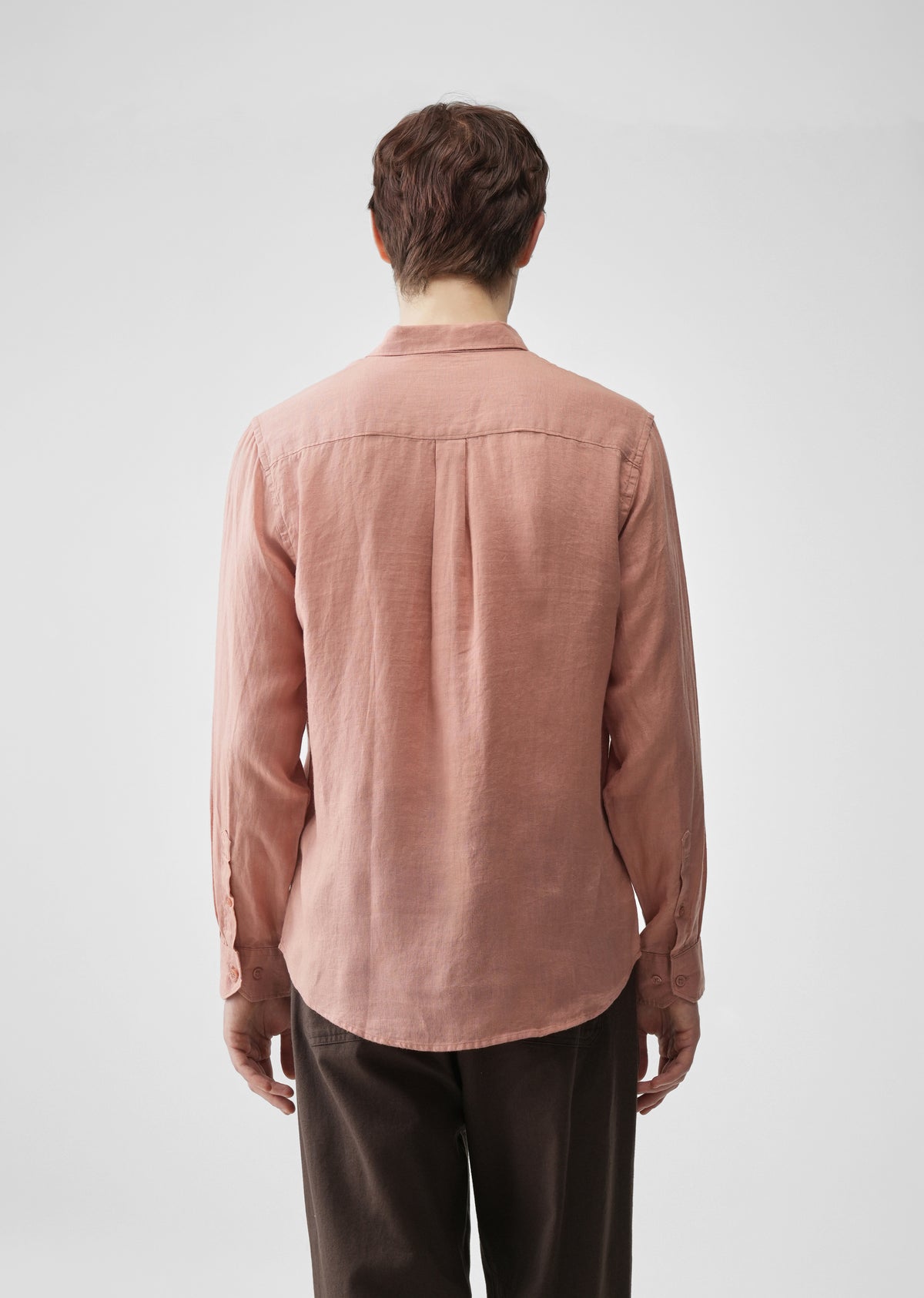 Peach 100% Pure Linen Shirt