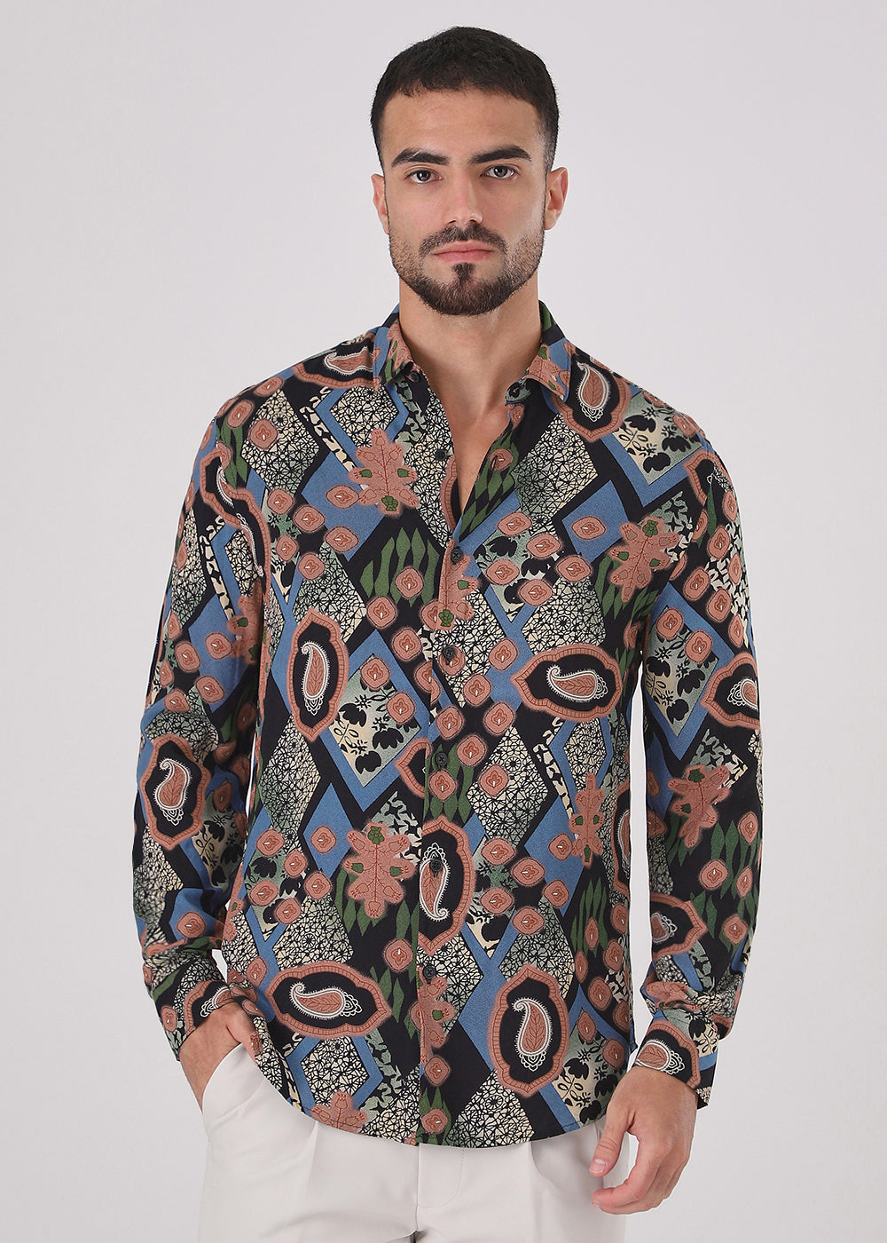 Peach Feather Shirt