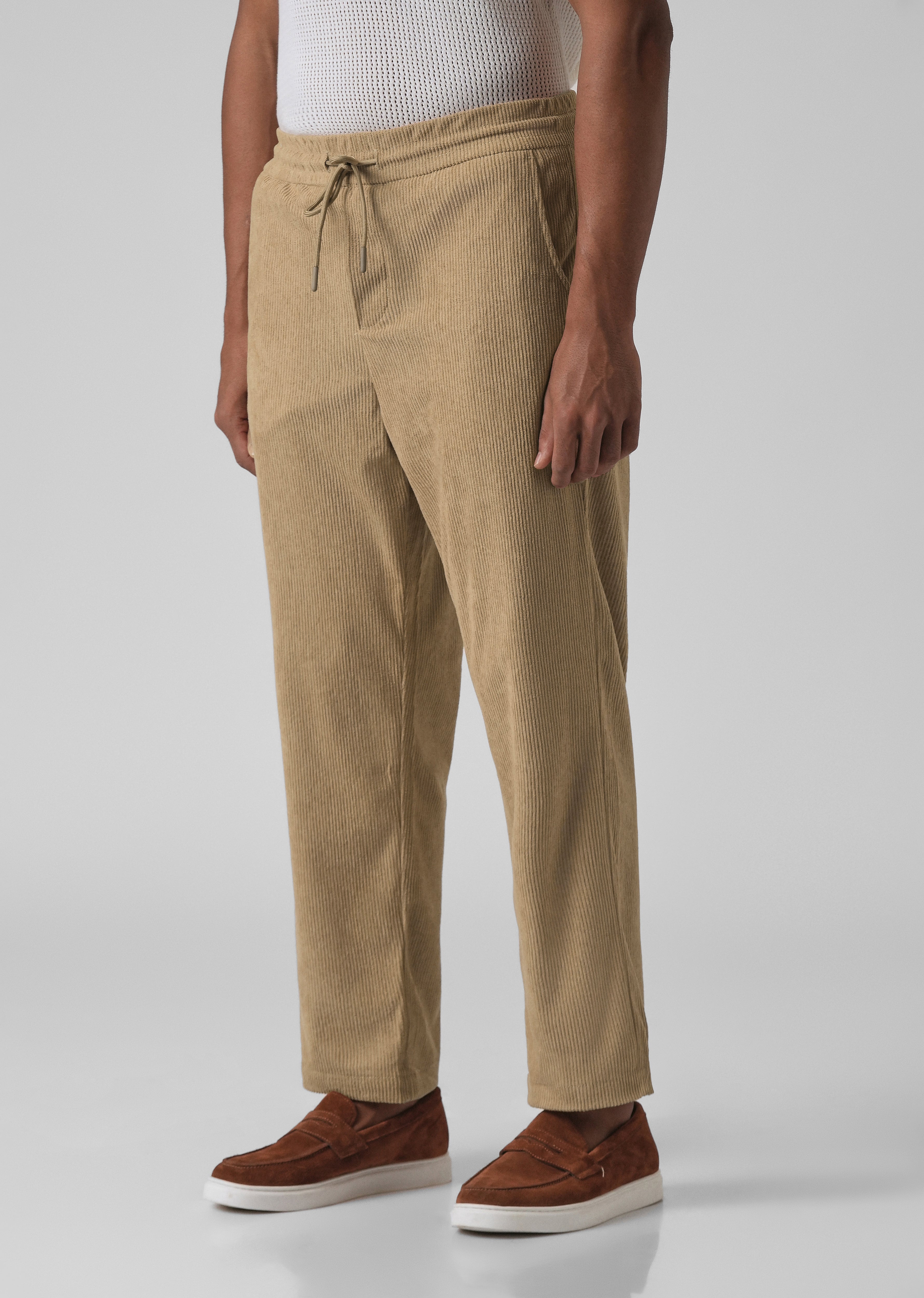 Pecan Beige Corduroy Pants