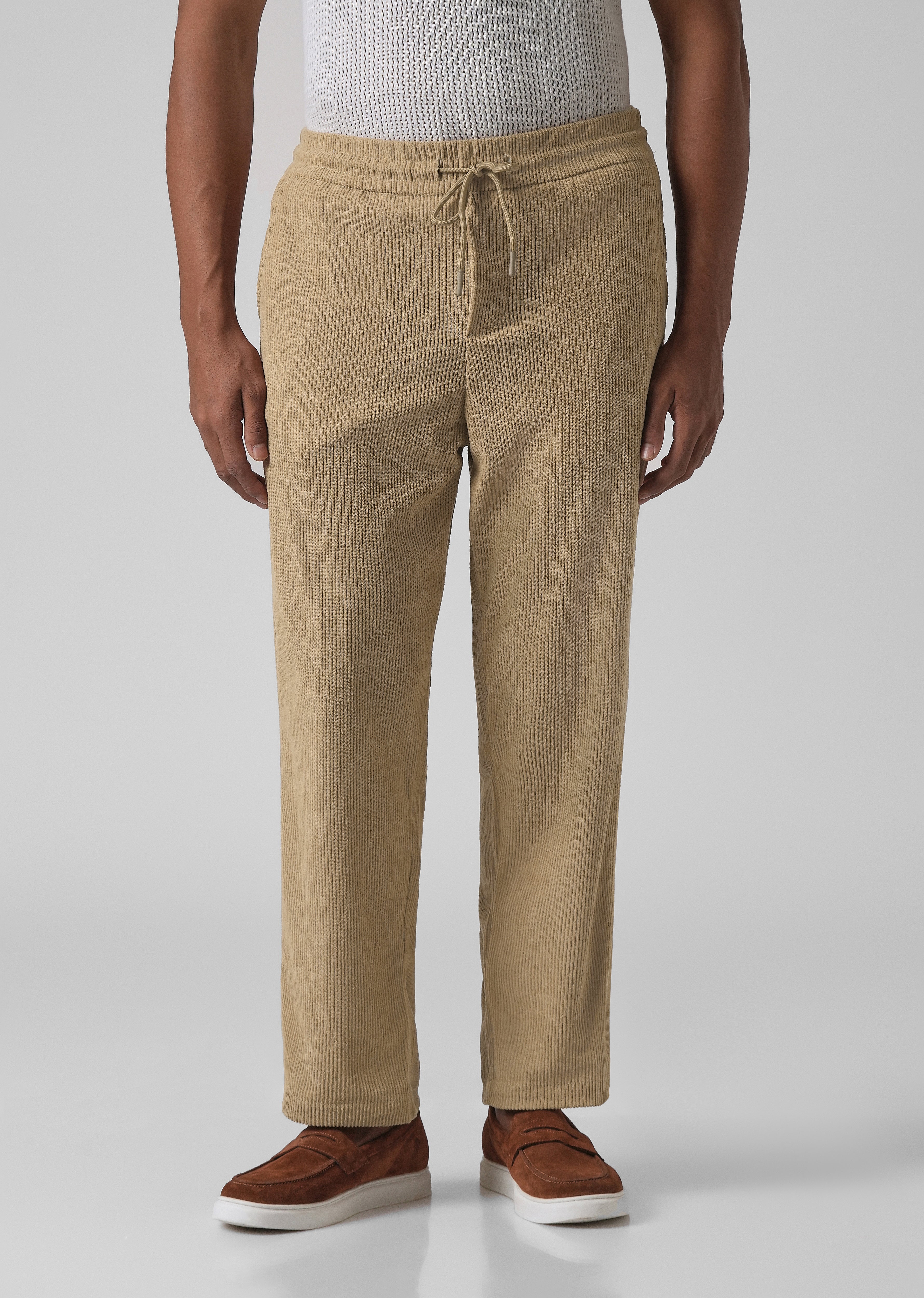 Pecan Beige Corduroy Pants