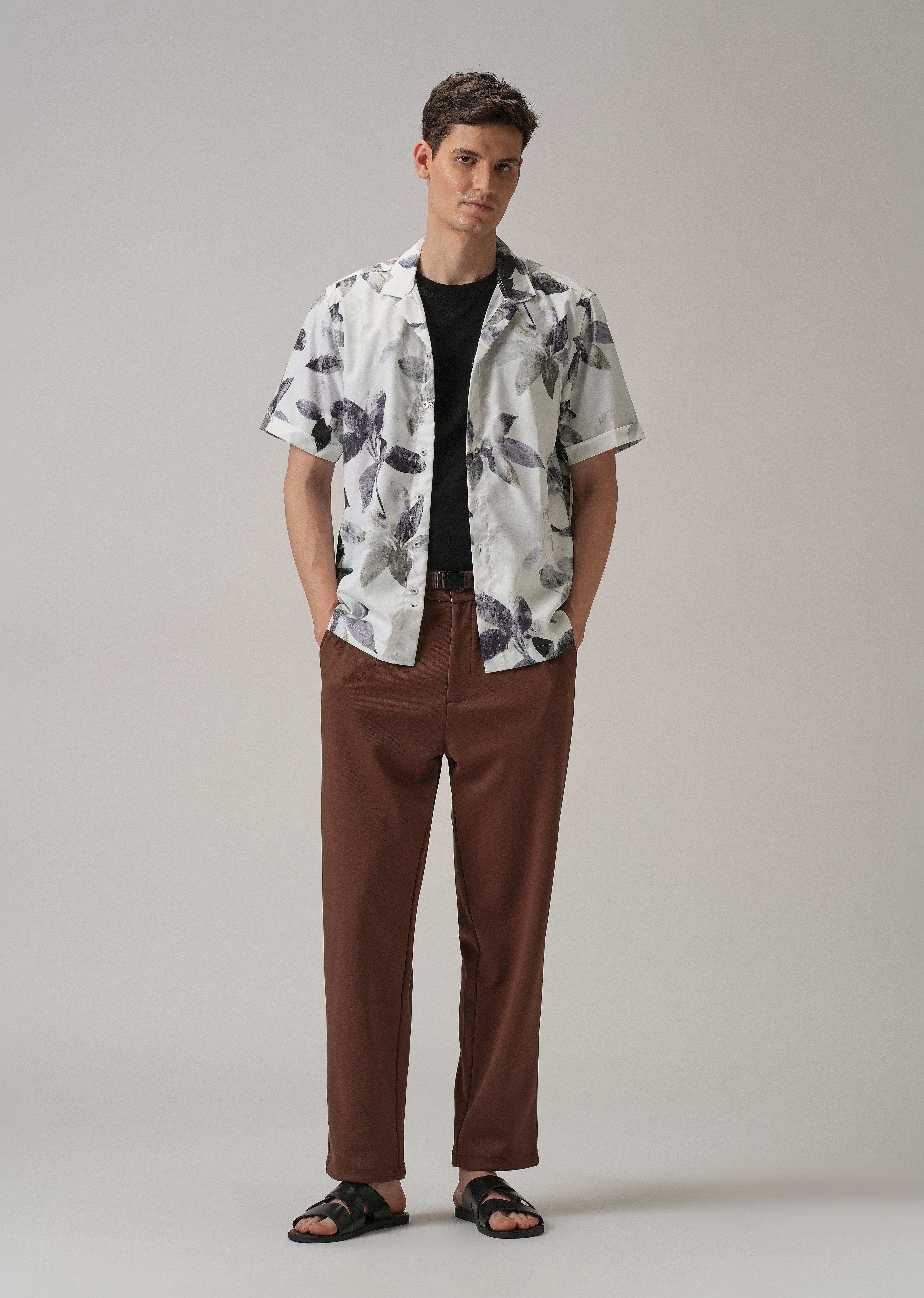 Petal Strewn Half Sleeve Shirt