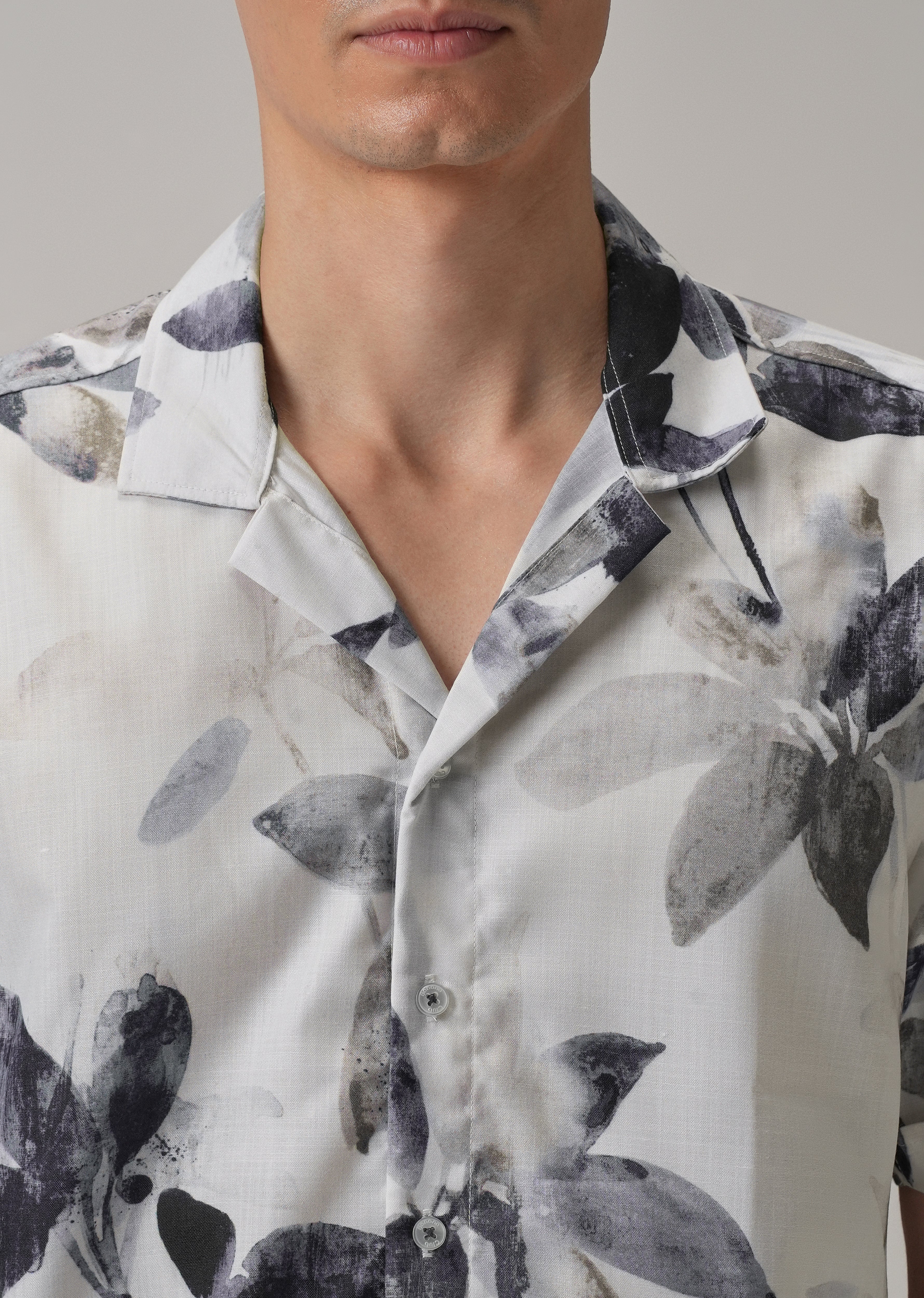 Petal Strewn Half Sleeve Shirt