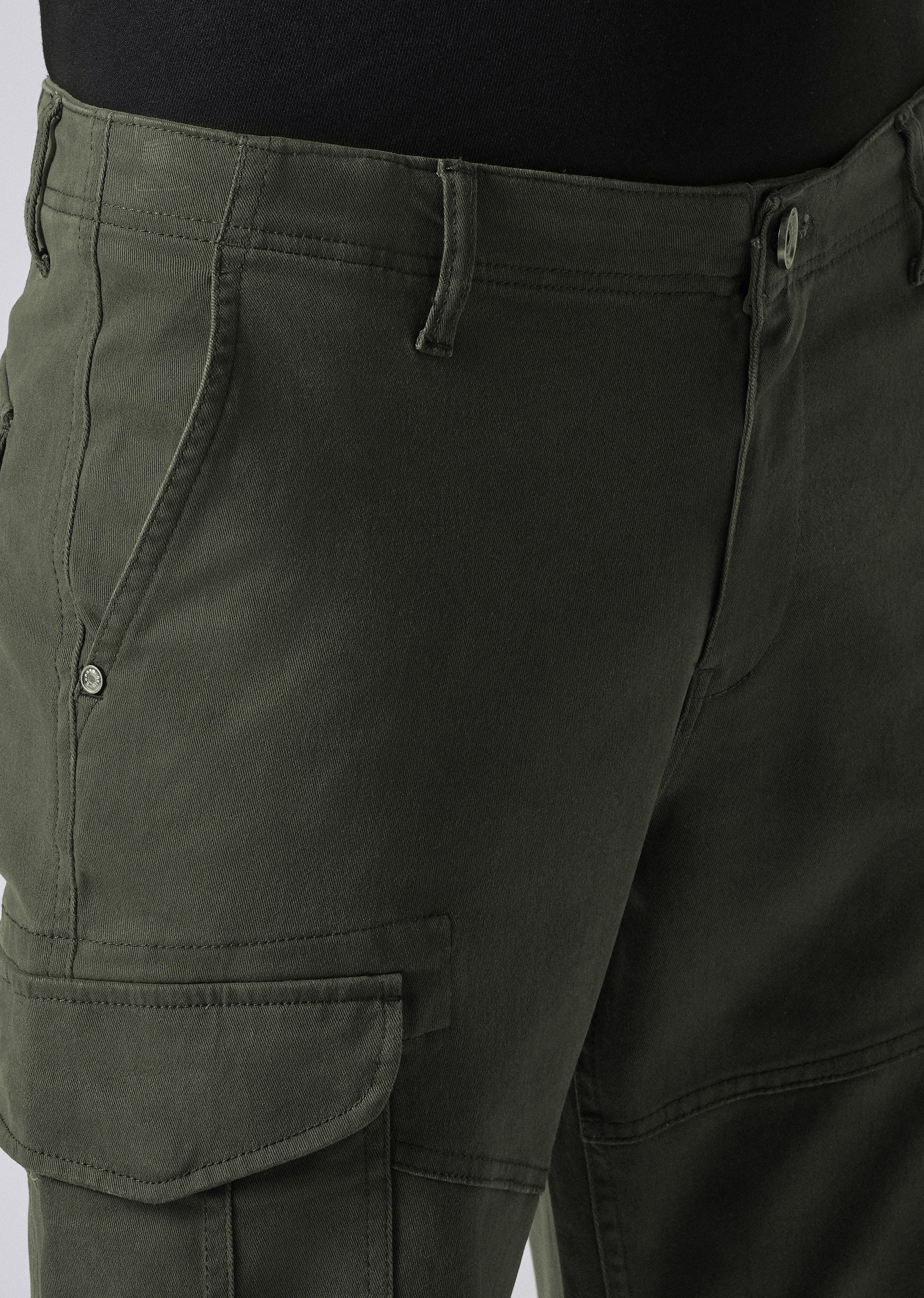 Pine Green Regular Fit Cargo Pant