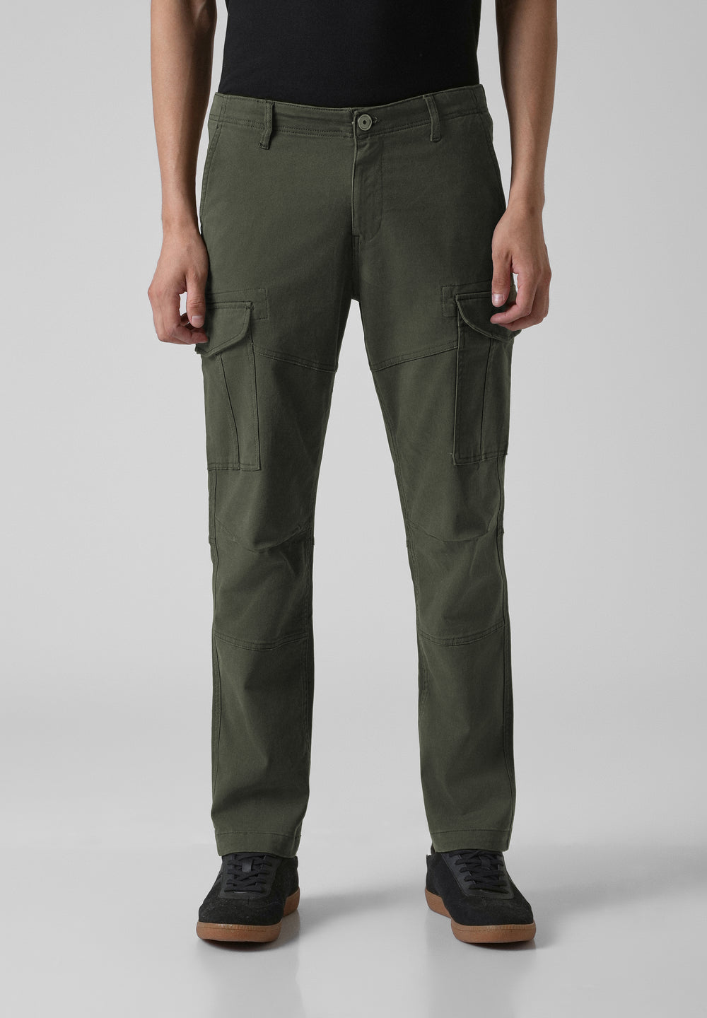 Pine Green Regular Fit Cargo Pant
