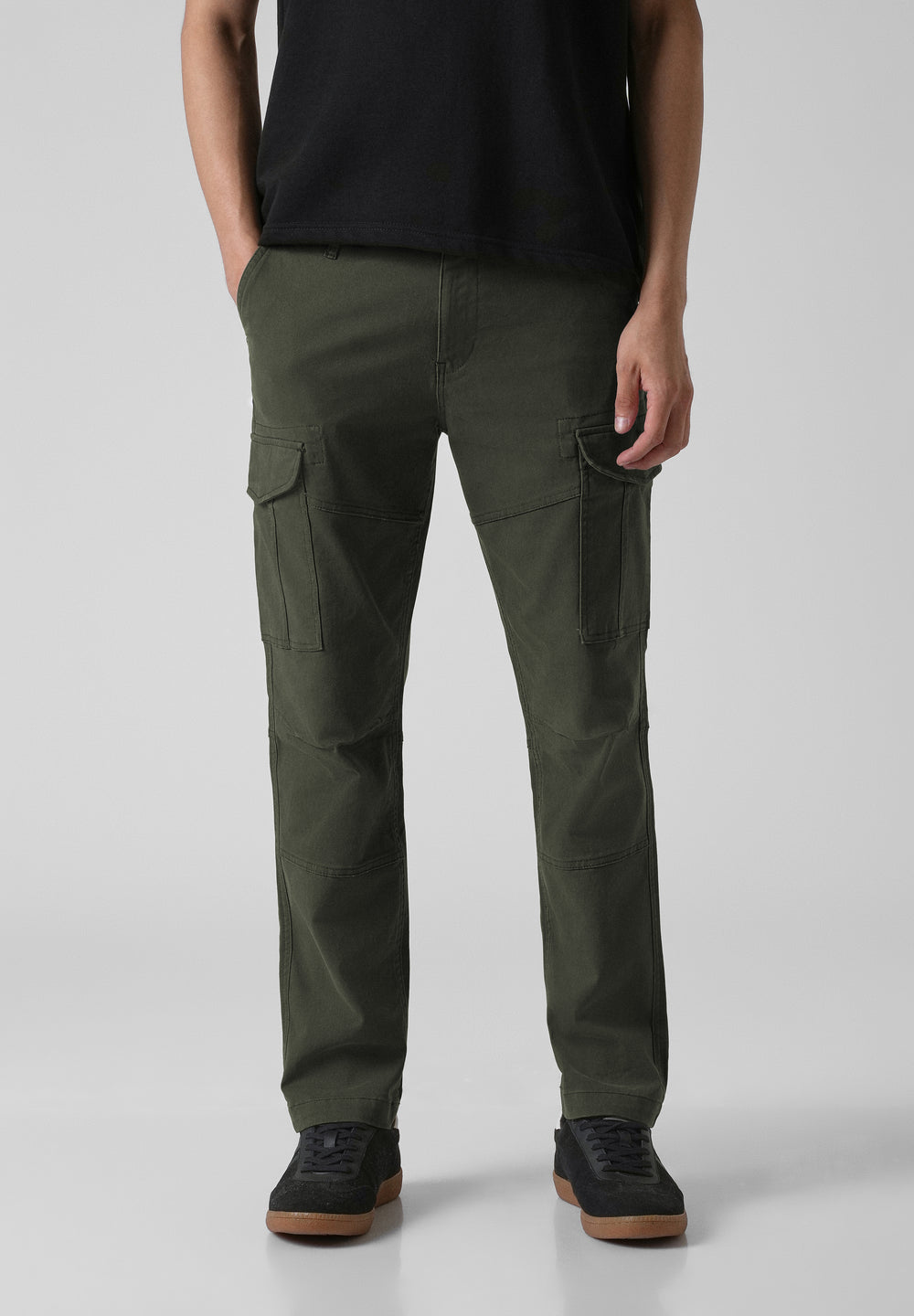 Pine Green Regular Fit Cargo Pant