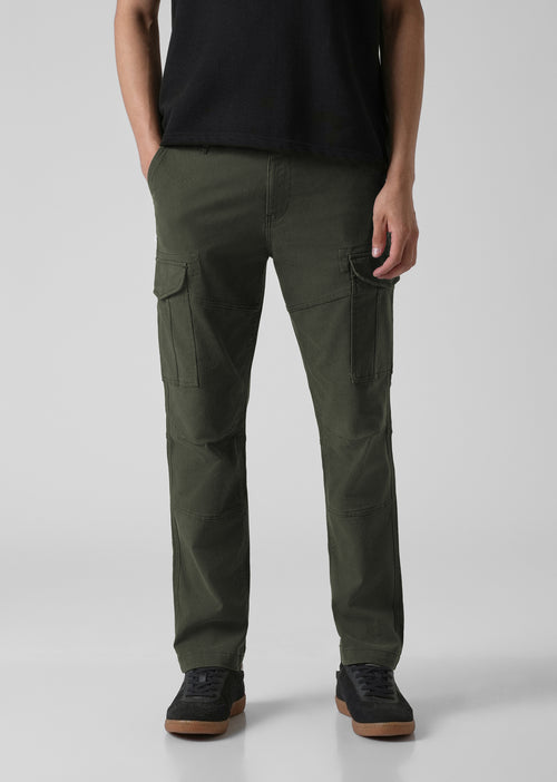 Pine Green Regular Fit Cargo Pant