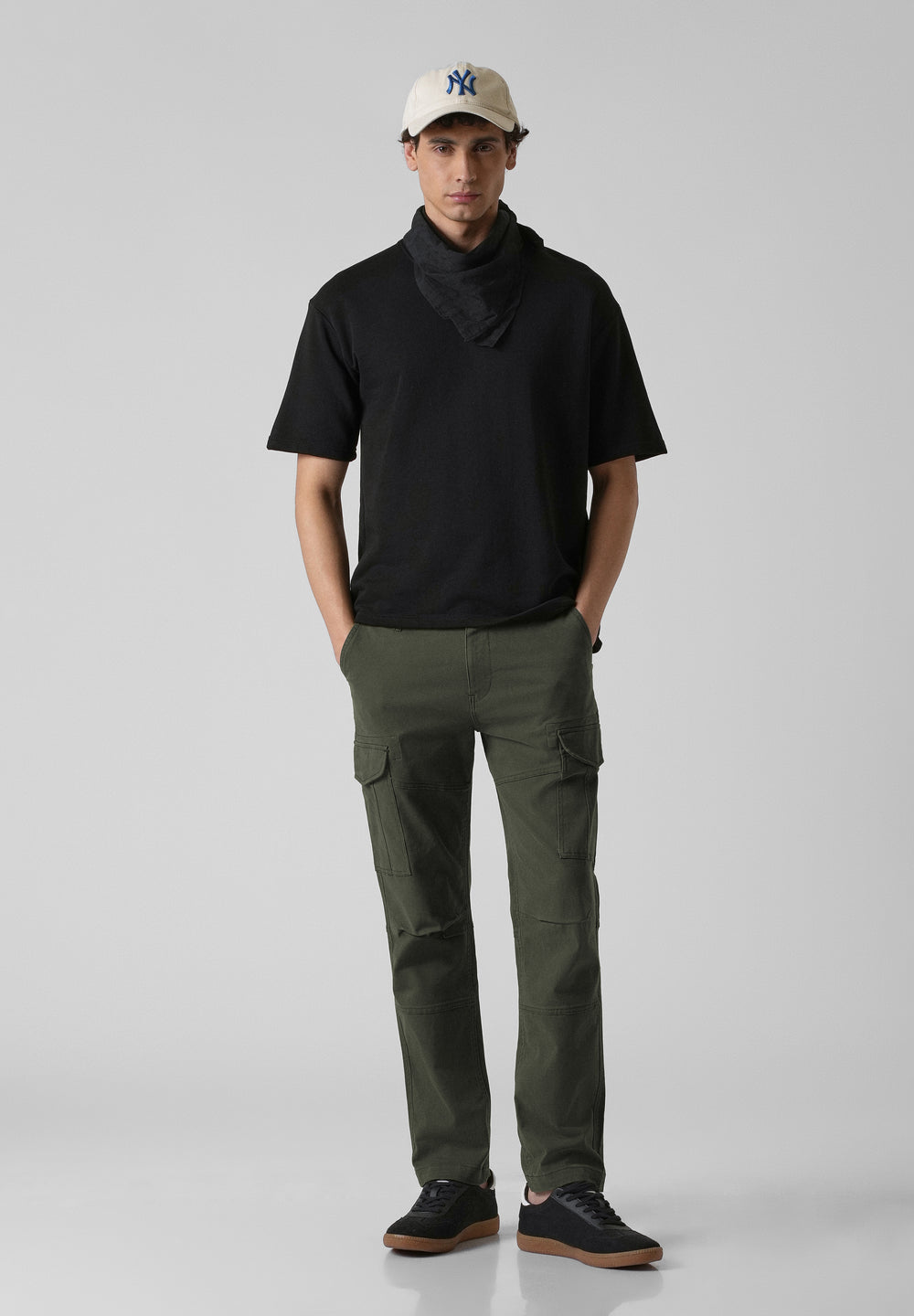 Pine Green Regular Fit Cargo Pant