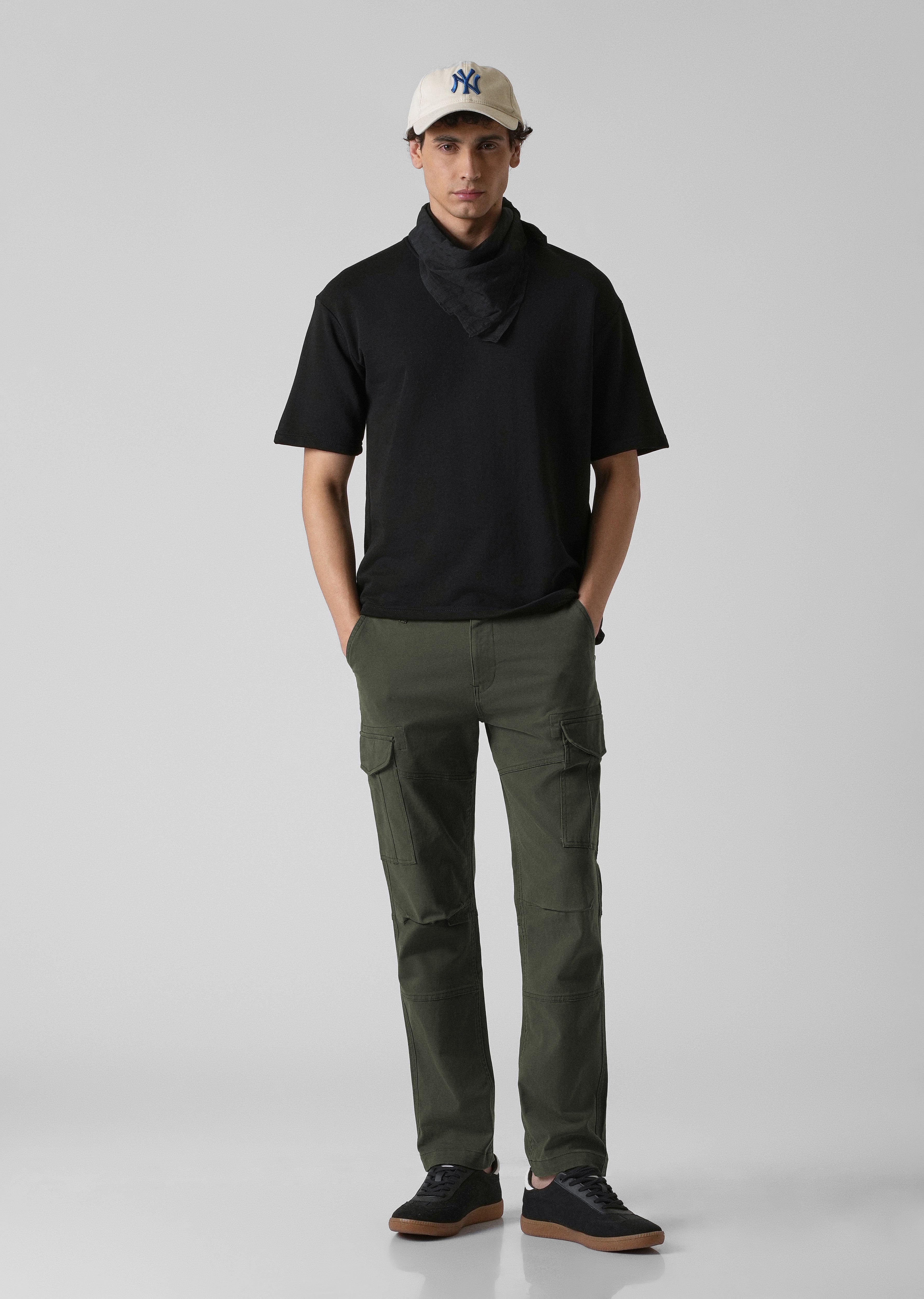 Pine Green Regular Fit Cargo Pant