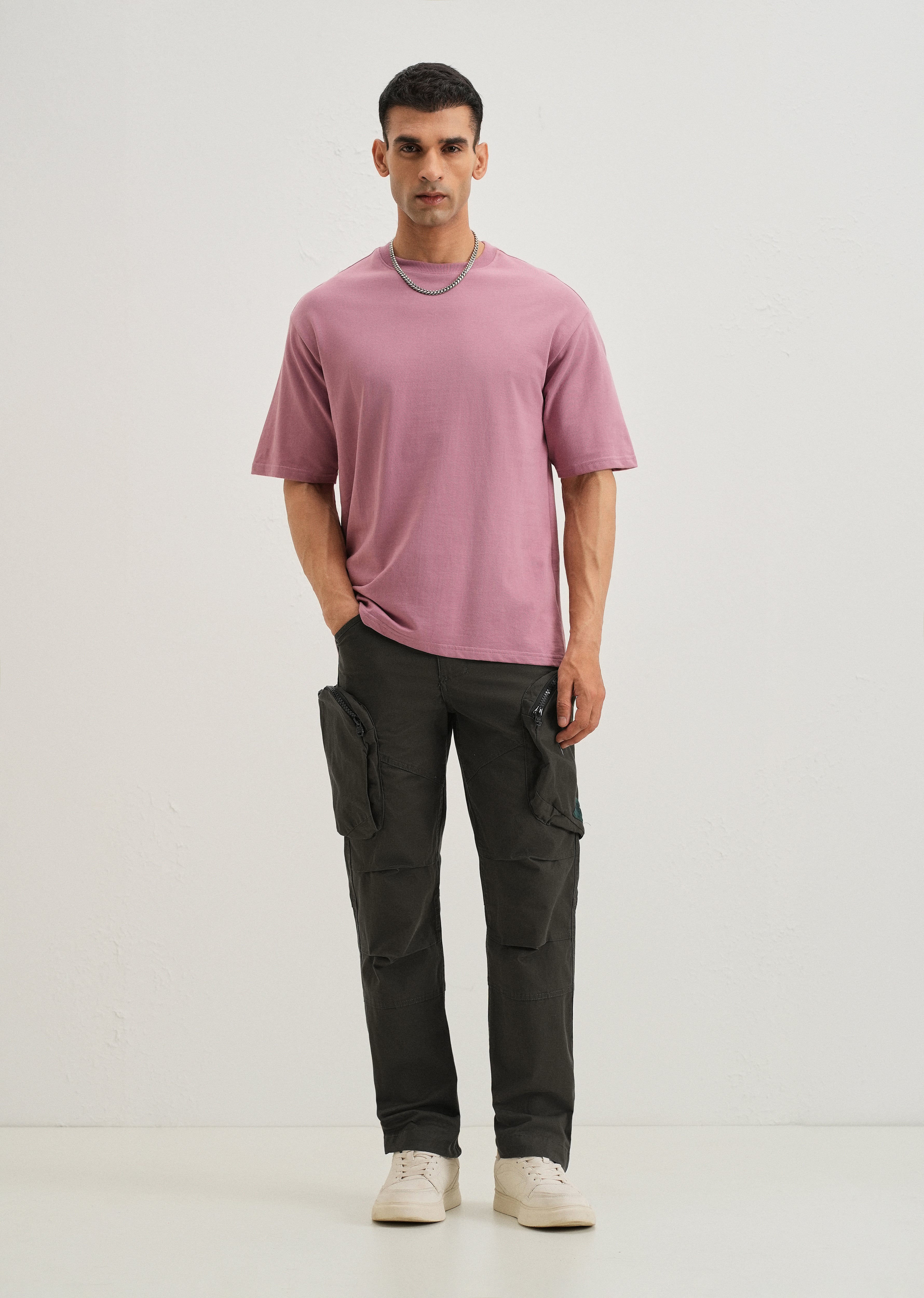 Pine Green Zipper Cargo Pant