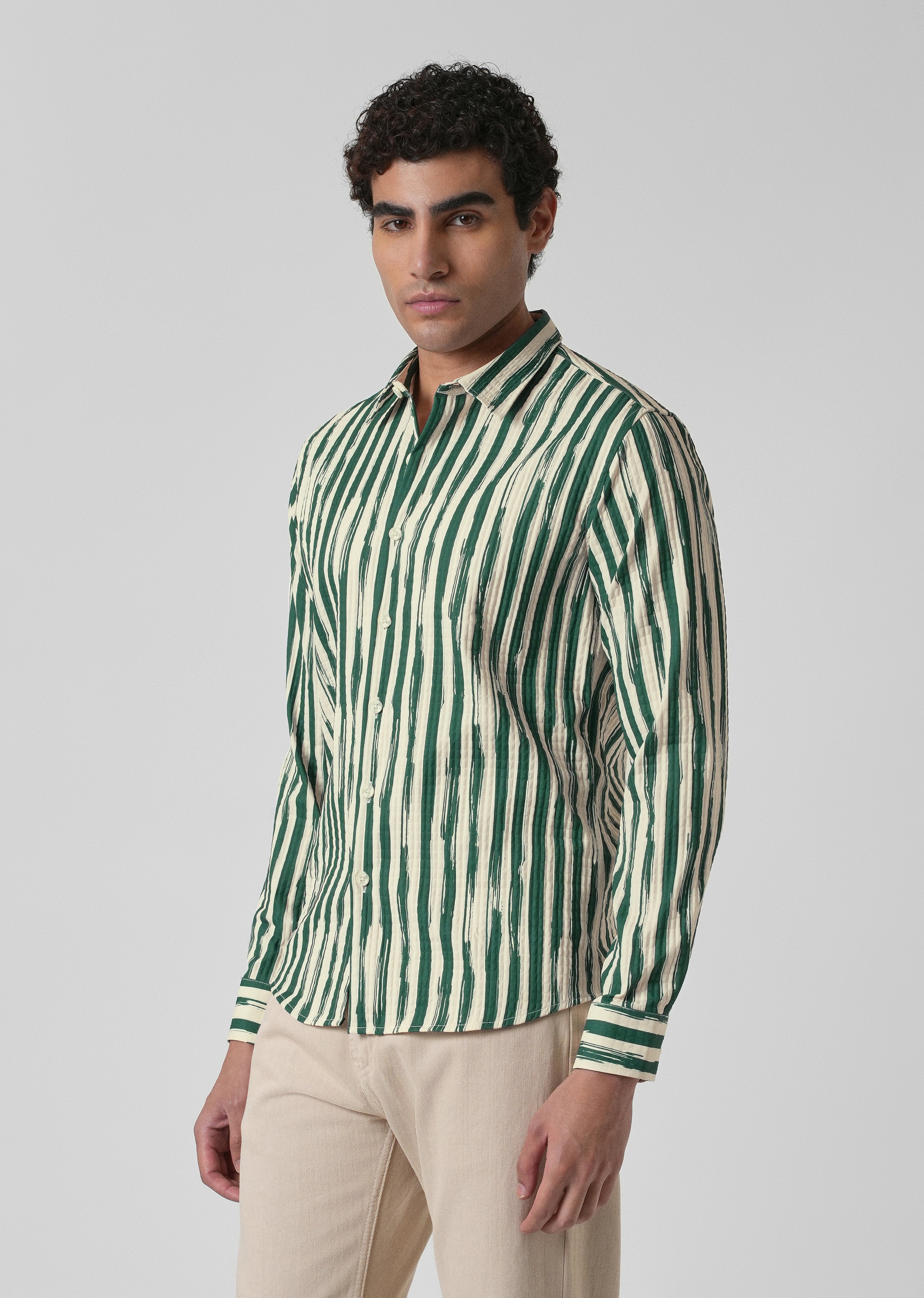 Pine Stroke Puff Shirt