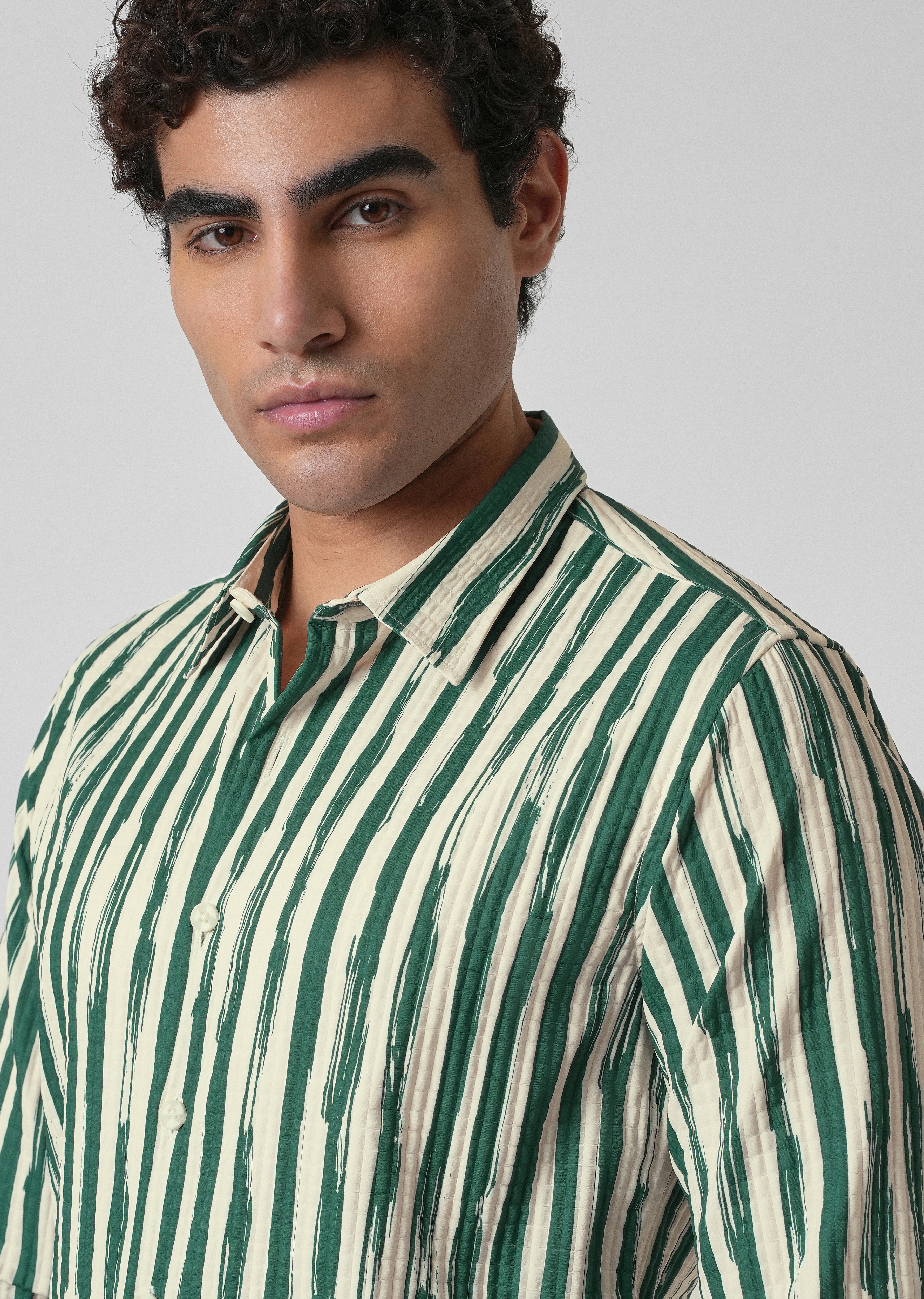 Pine Stroke Puff Shirt