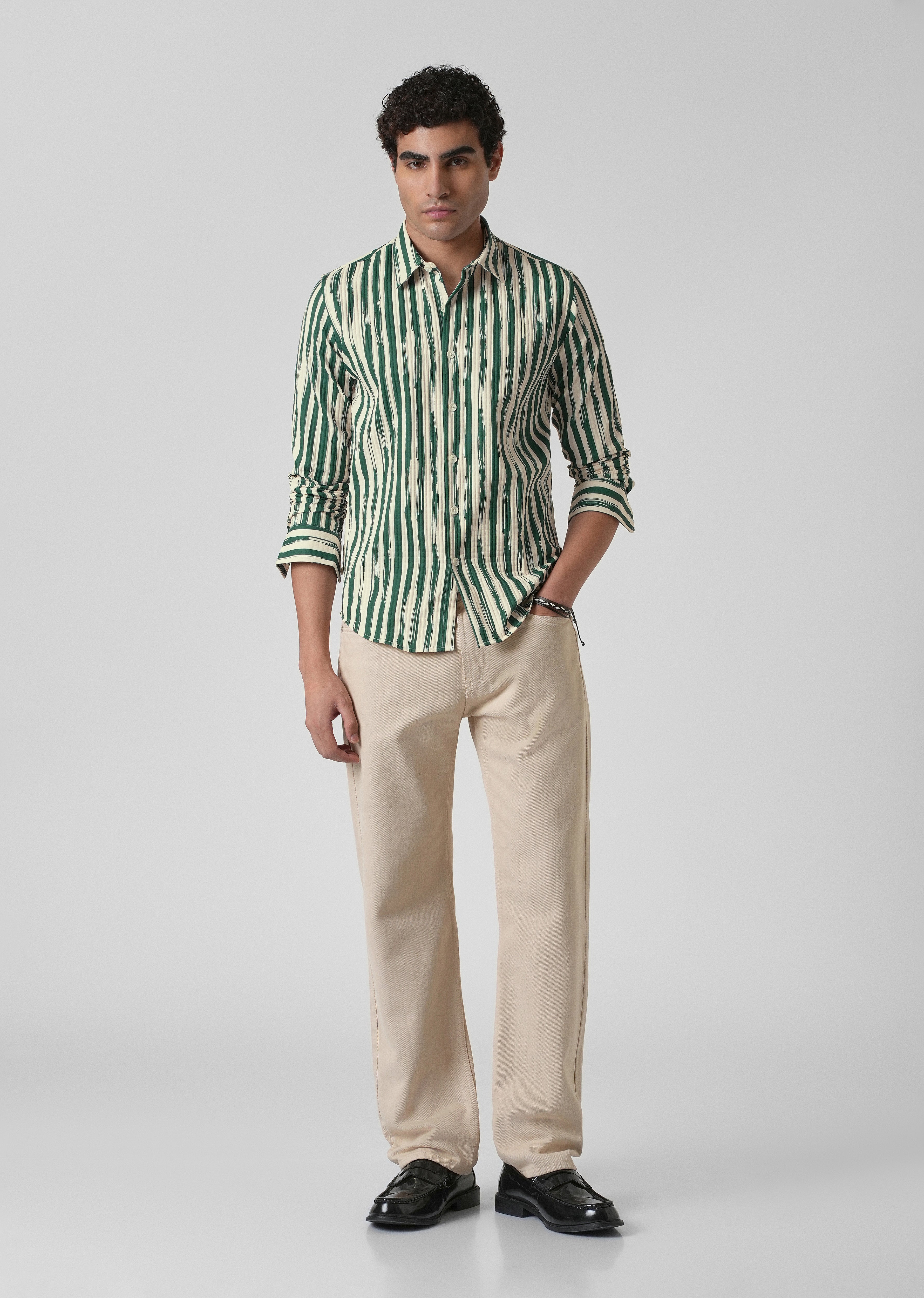 Pine Stroke Puff Shirt