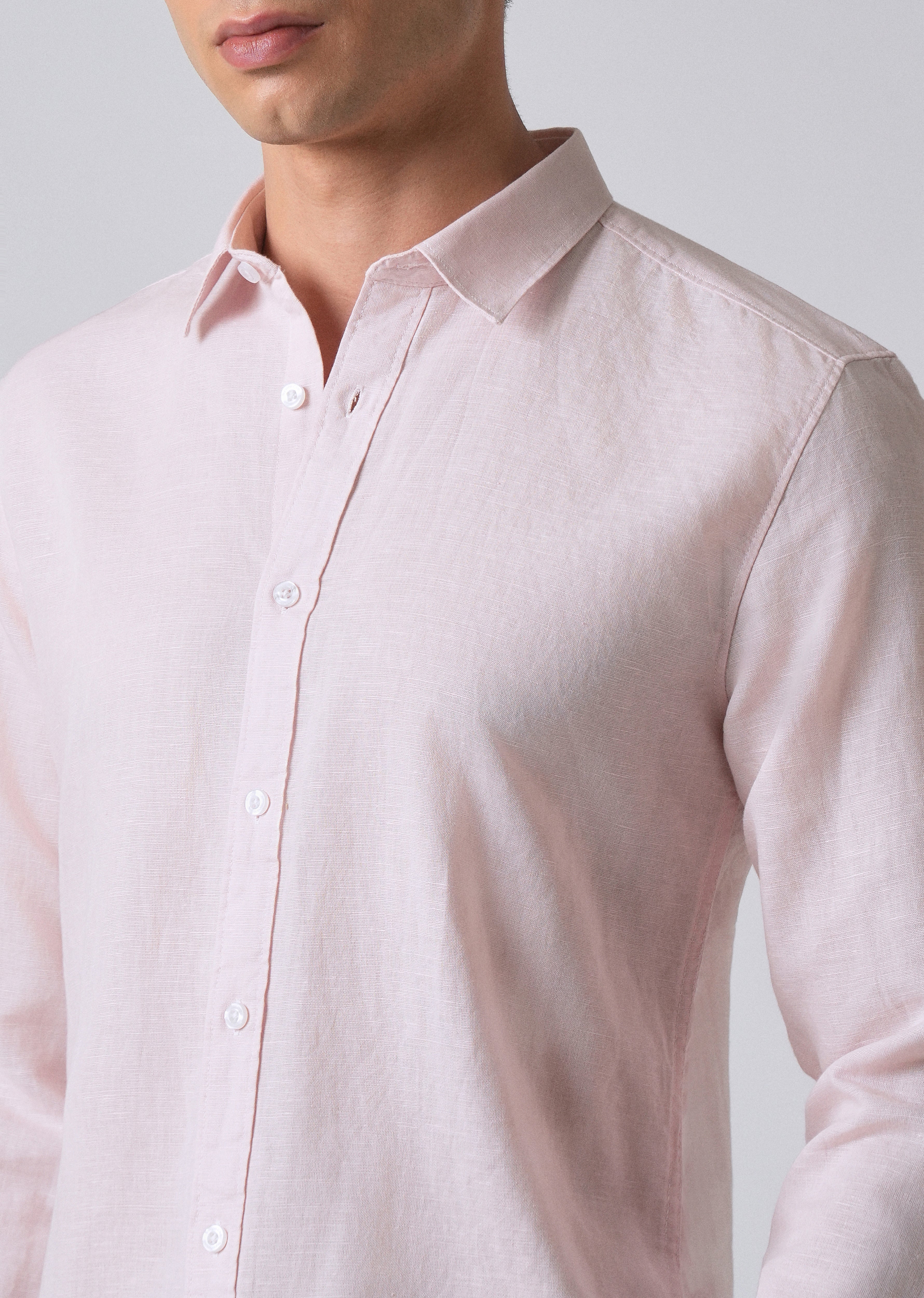 Pink Linen Shirt