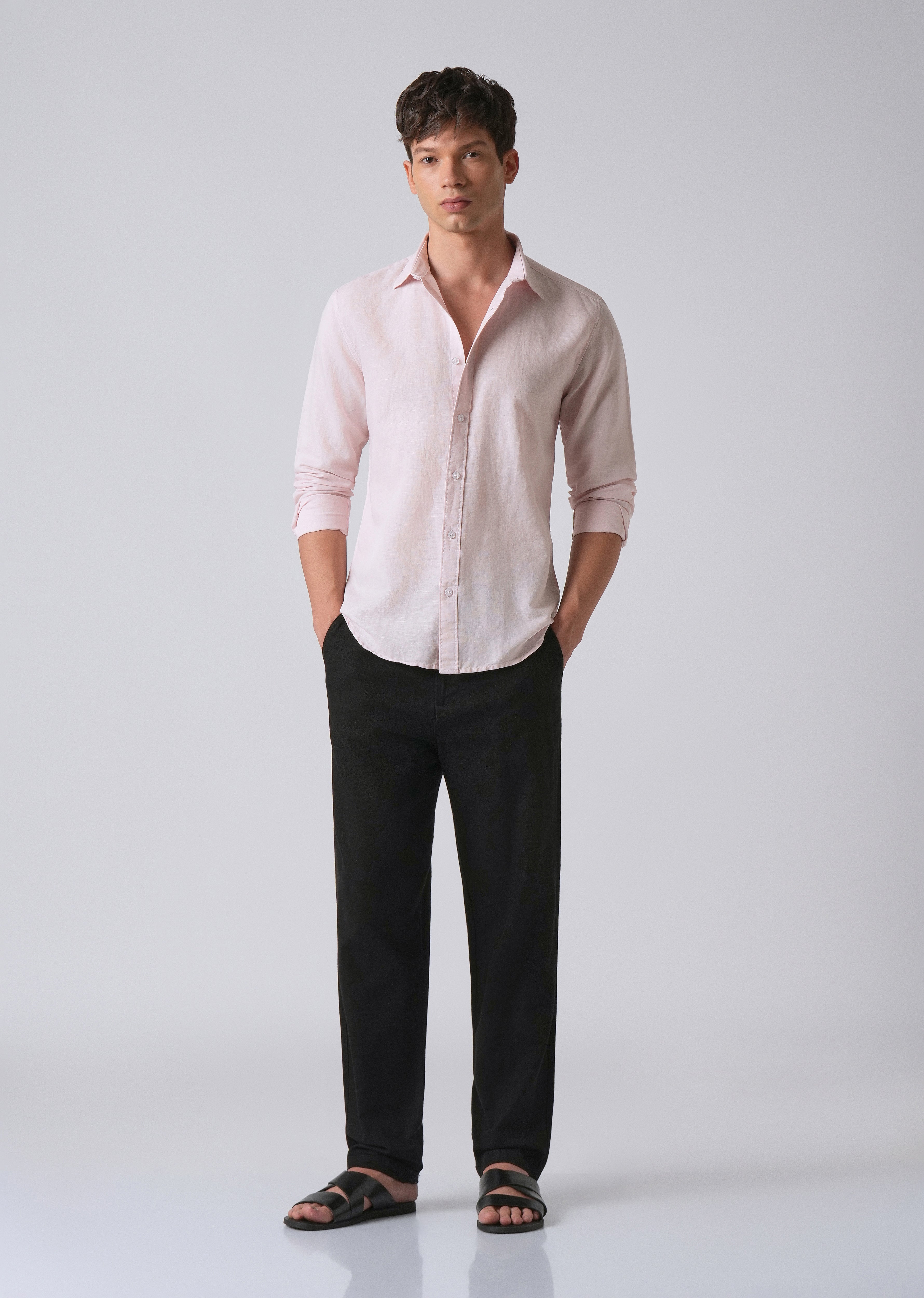 Pink Linen Shirt