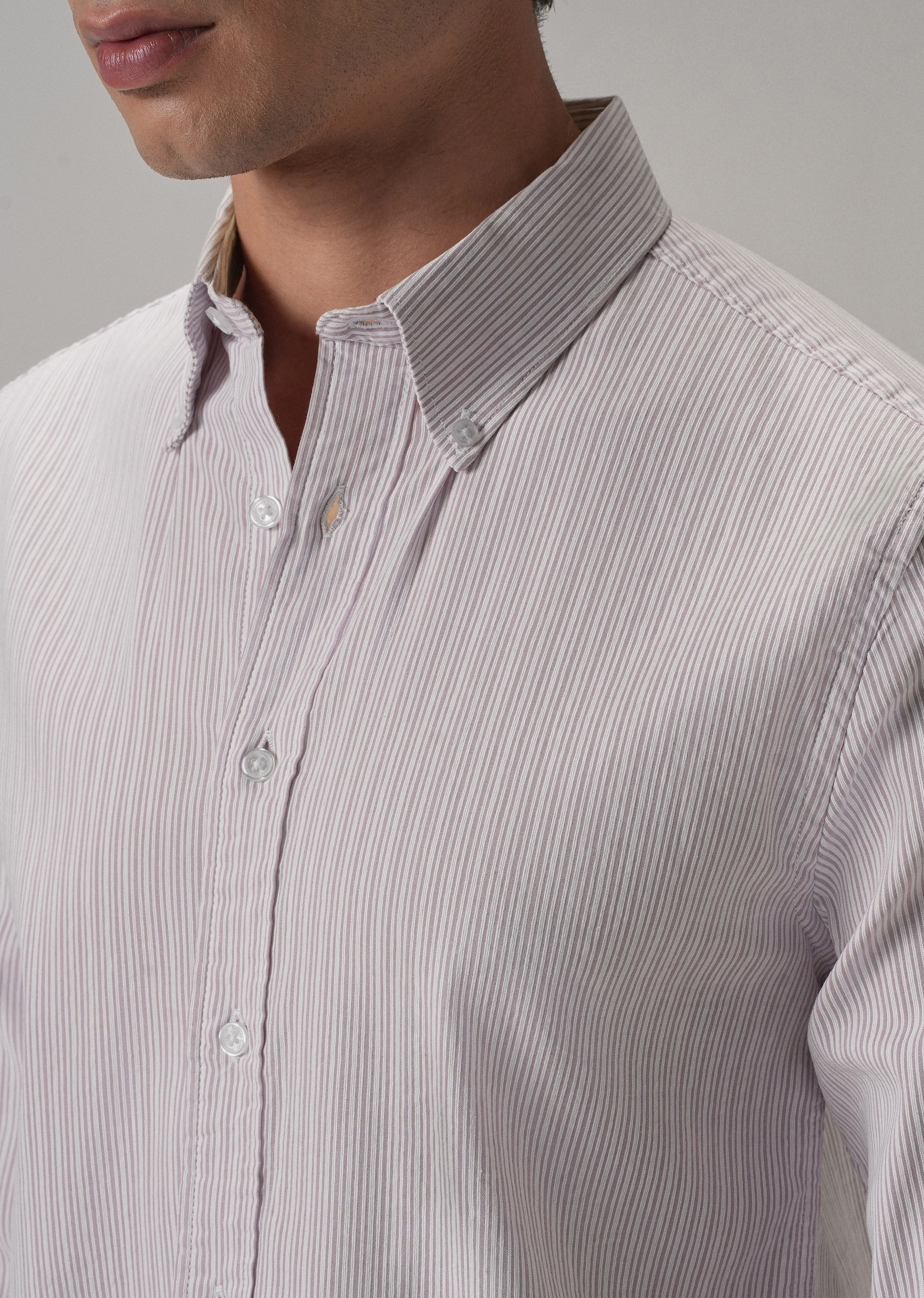 Pink Pinstripe Shirt