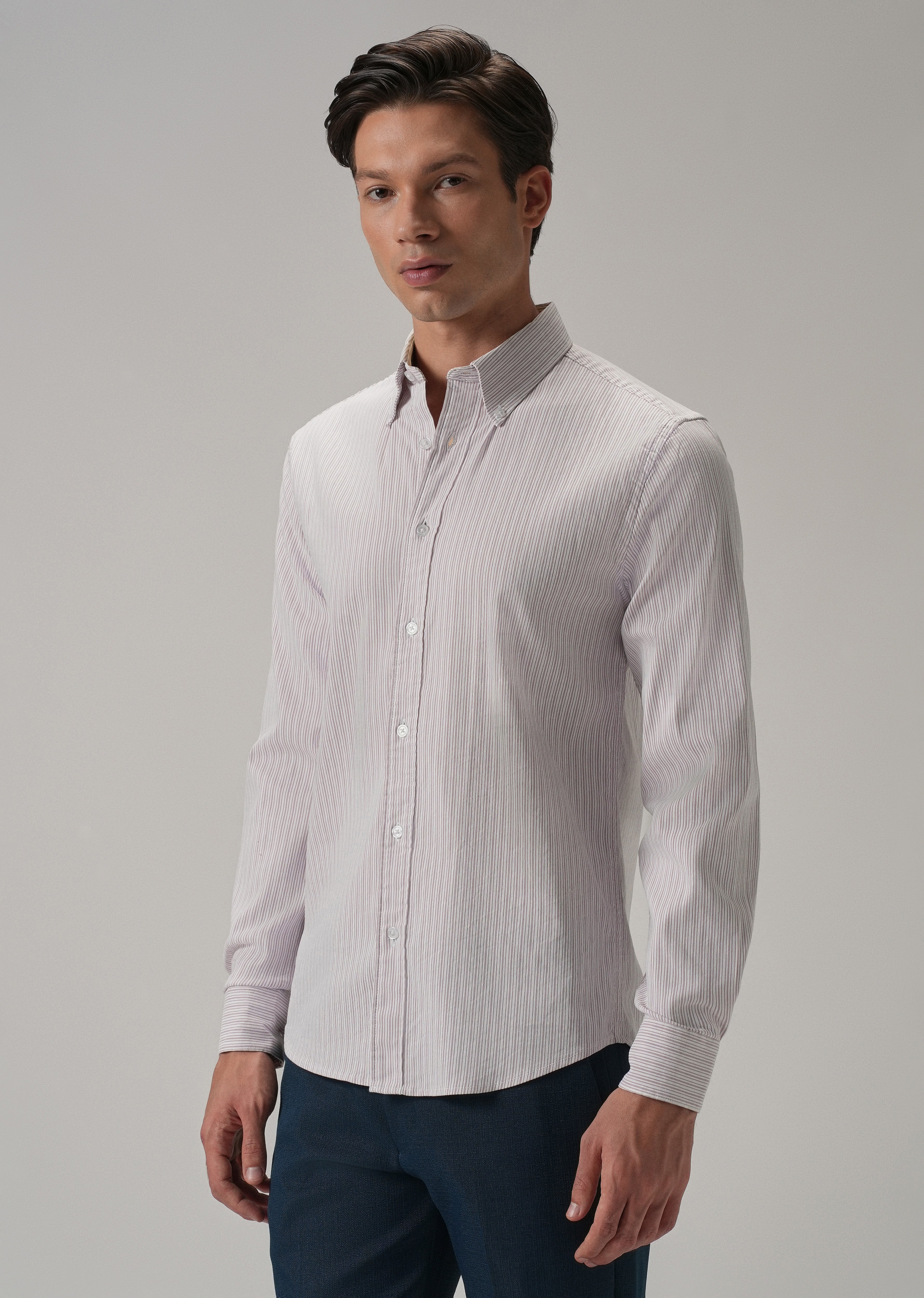 Pink Pinstripe Shirt