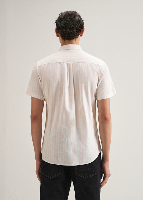 Pink Stripe Cotton Shirt