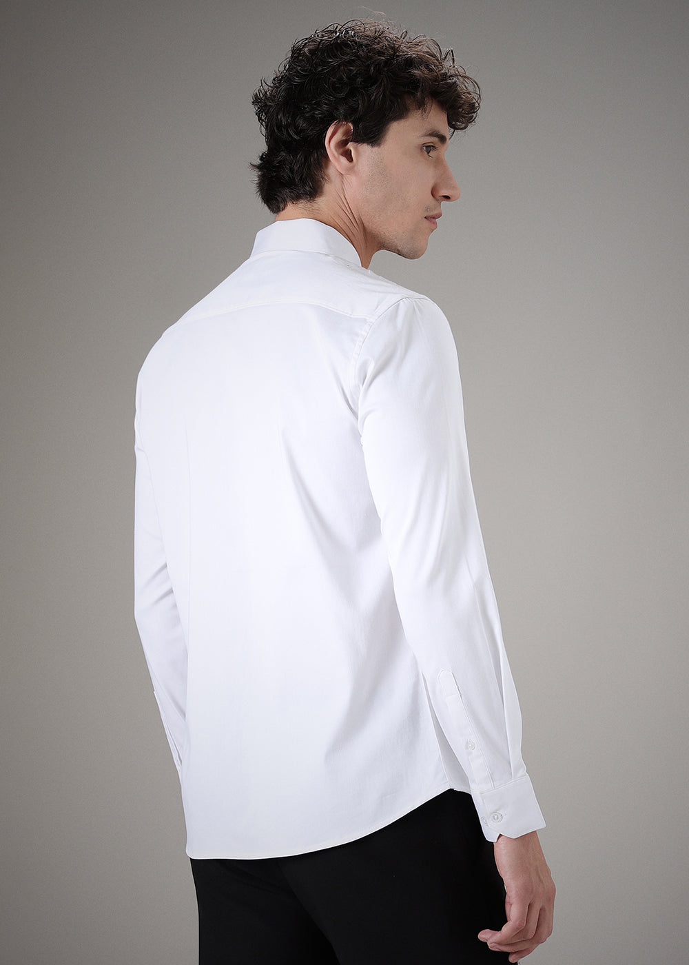 Plaid Diamond White Designer Shirt