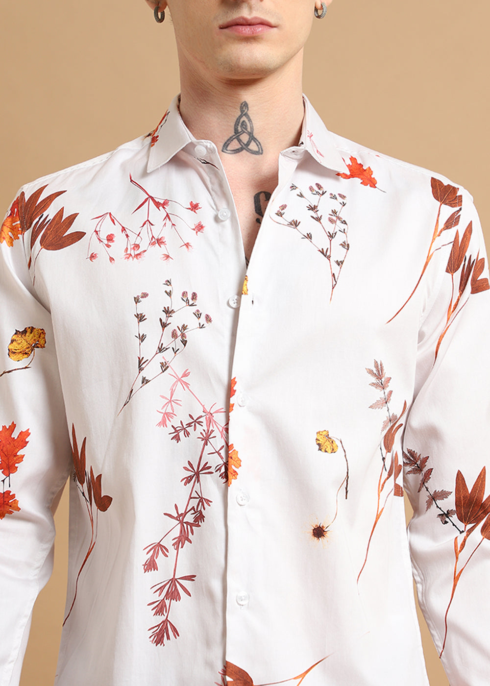 Fusion Leaf Printed shirt