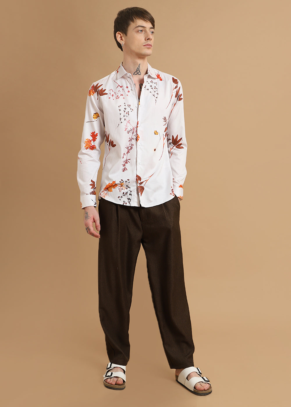 Fusion Leaf Printed shirt
