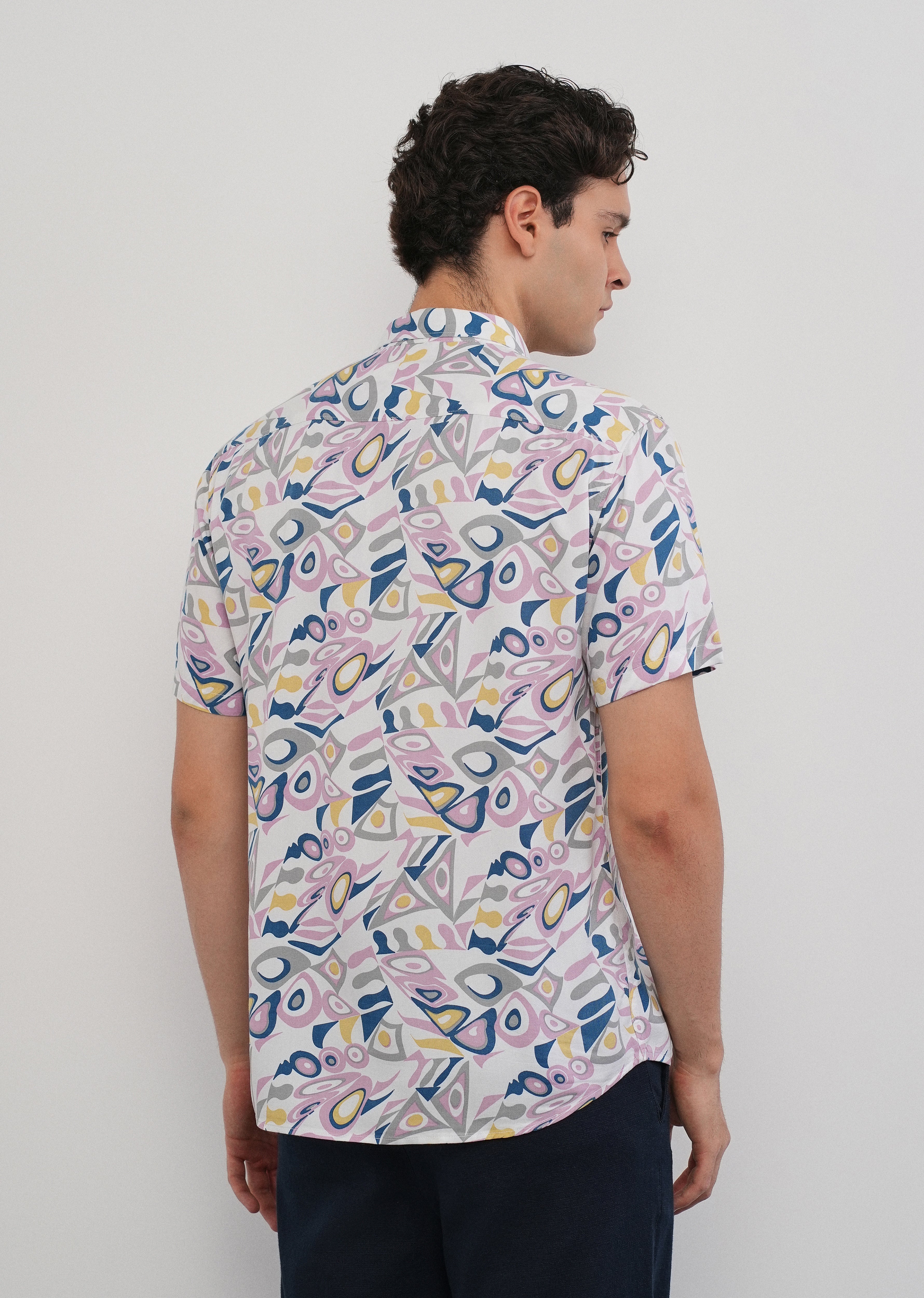 Prismatic Print Half Sleeve Shirt